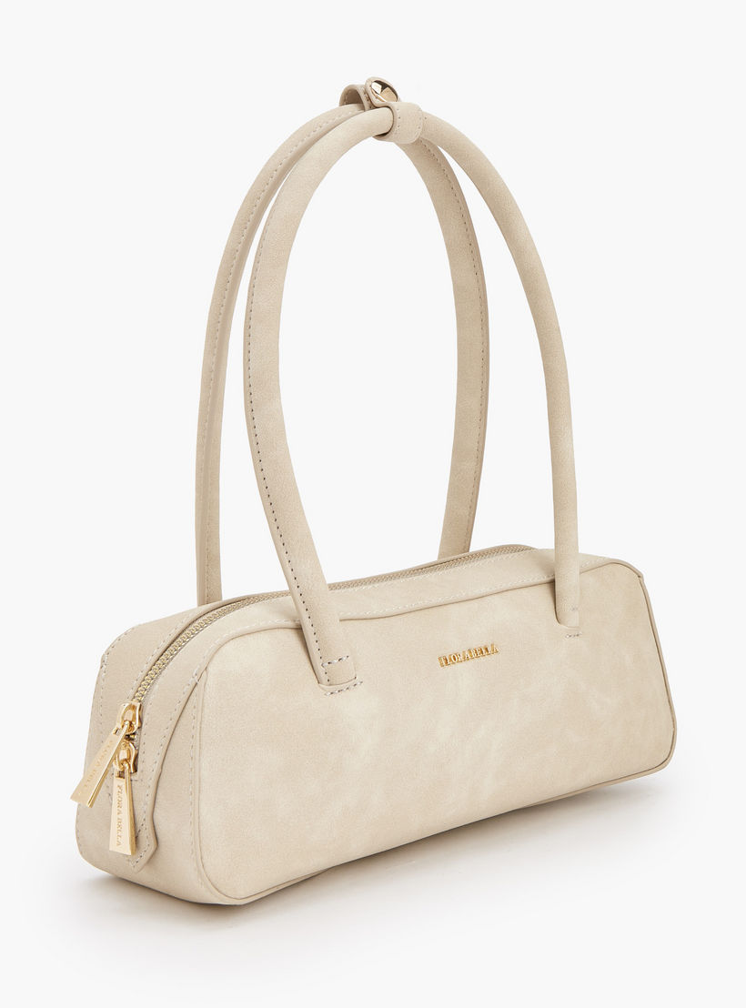 Flora Bella Solid Shoulder Bag with Zip Closure-women-bagsandwallets-handbags-image-2