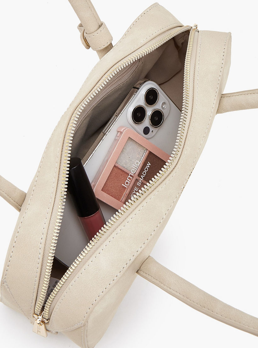 Flora Bella Solid Shoulder Bag with Zip Closure-women-bagsandwallets-handbags-image-7