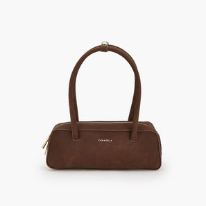 Flora Bella Solid Shoulder Bag with Zip Closure-women-image-1