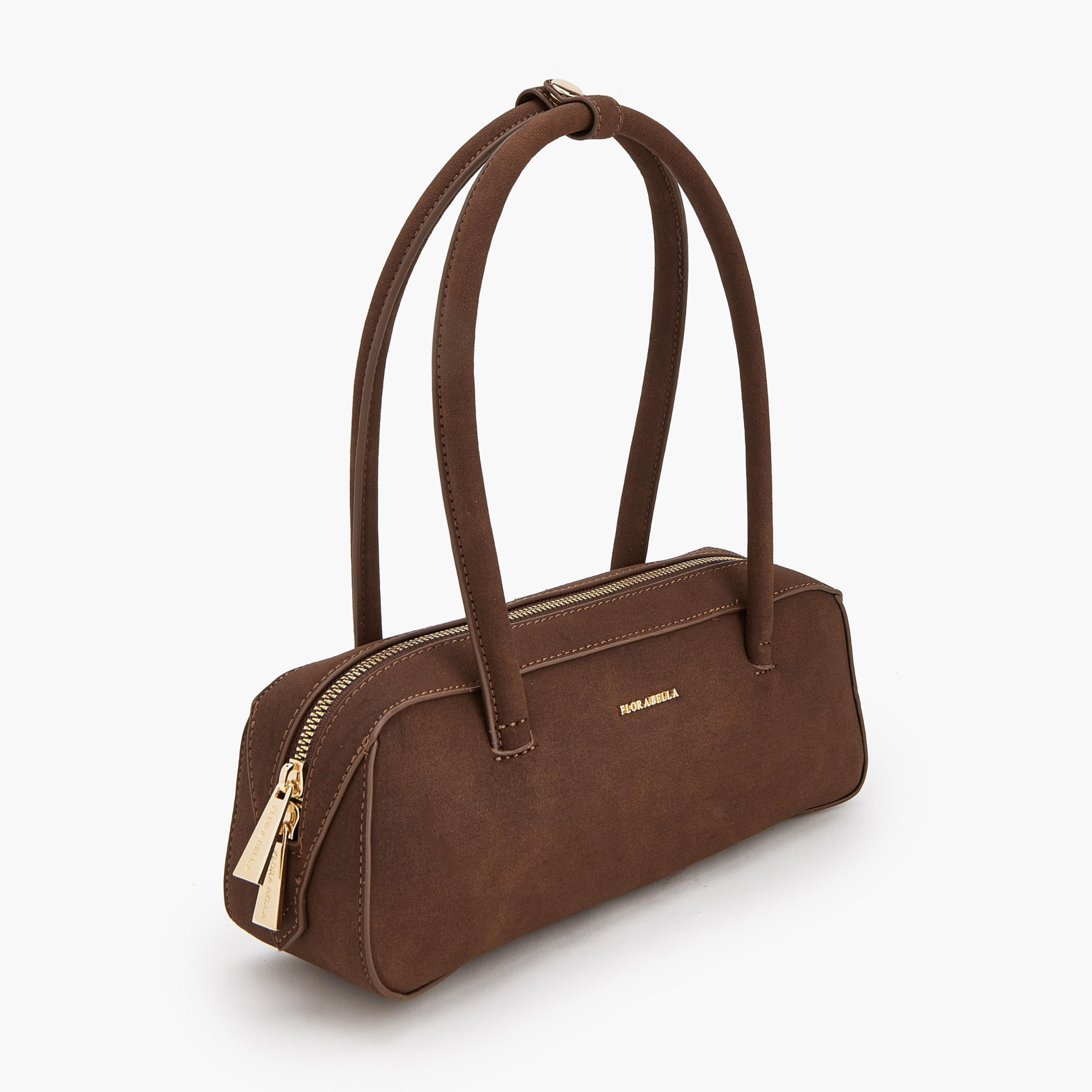 Flora Bella Solid Shoulder Bag with Zip Closure-women-bagsandwallets-handbags-image-2