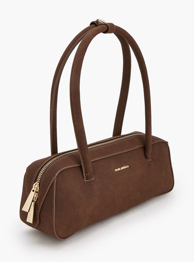 Flora Bella Solid Shoulder Bag with Zip Closure-women-bagsandwallets-handbags-image-2