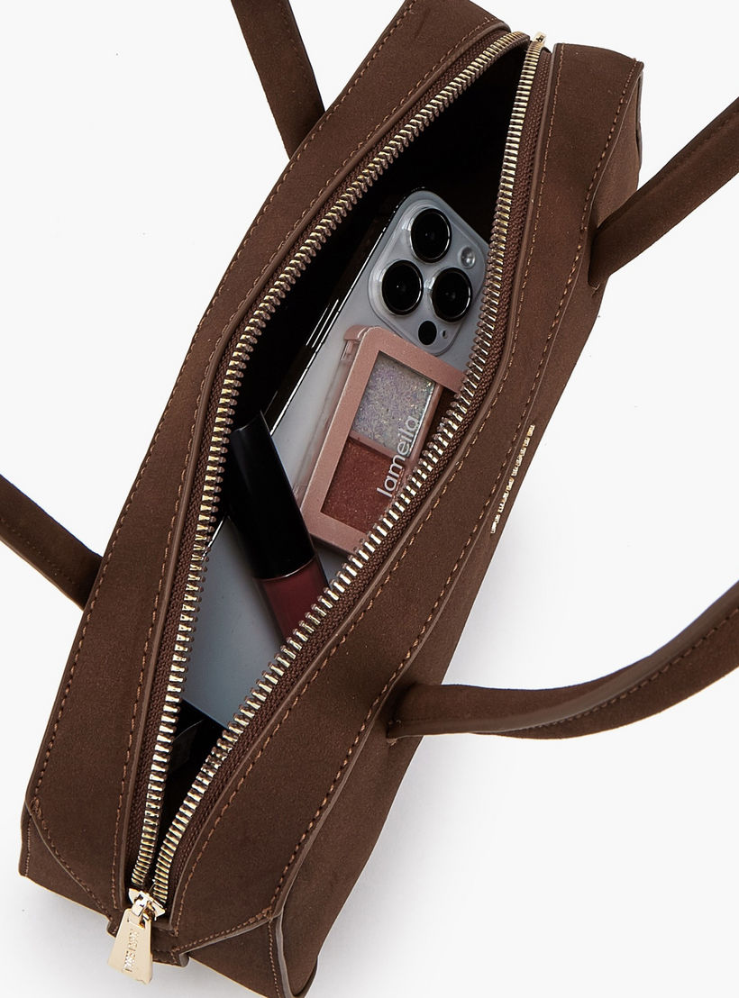Flora Bella Solid Shoulder Bag with Zip Closure-women-bagsandwallets-handbags-image-7