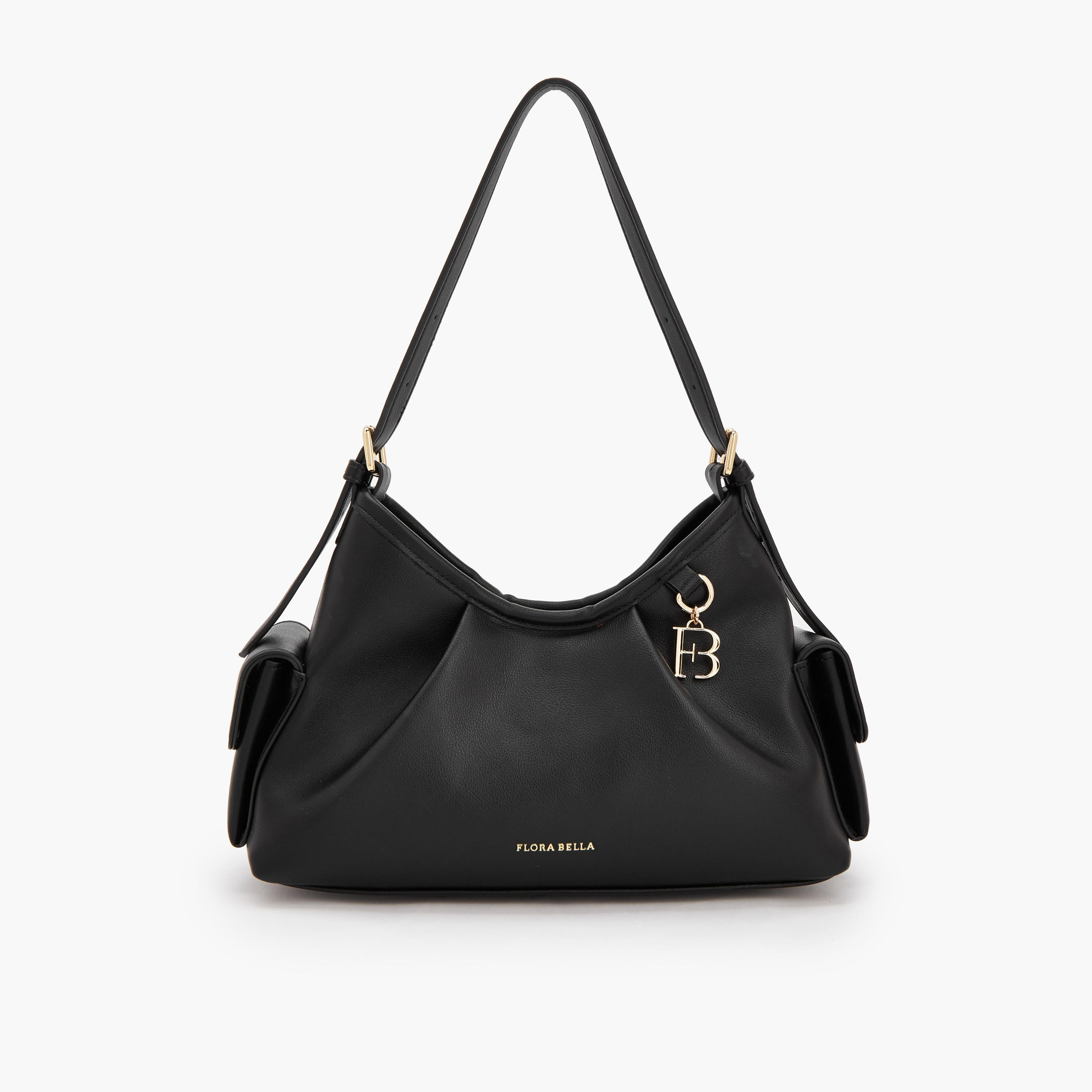 Flora Bella Solid Shoulder Bag with Adjustable Strap-women-bagsandwallets-handbags-image-1