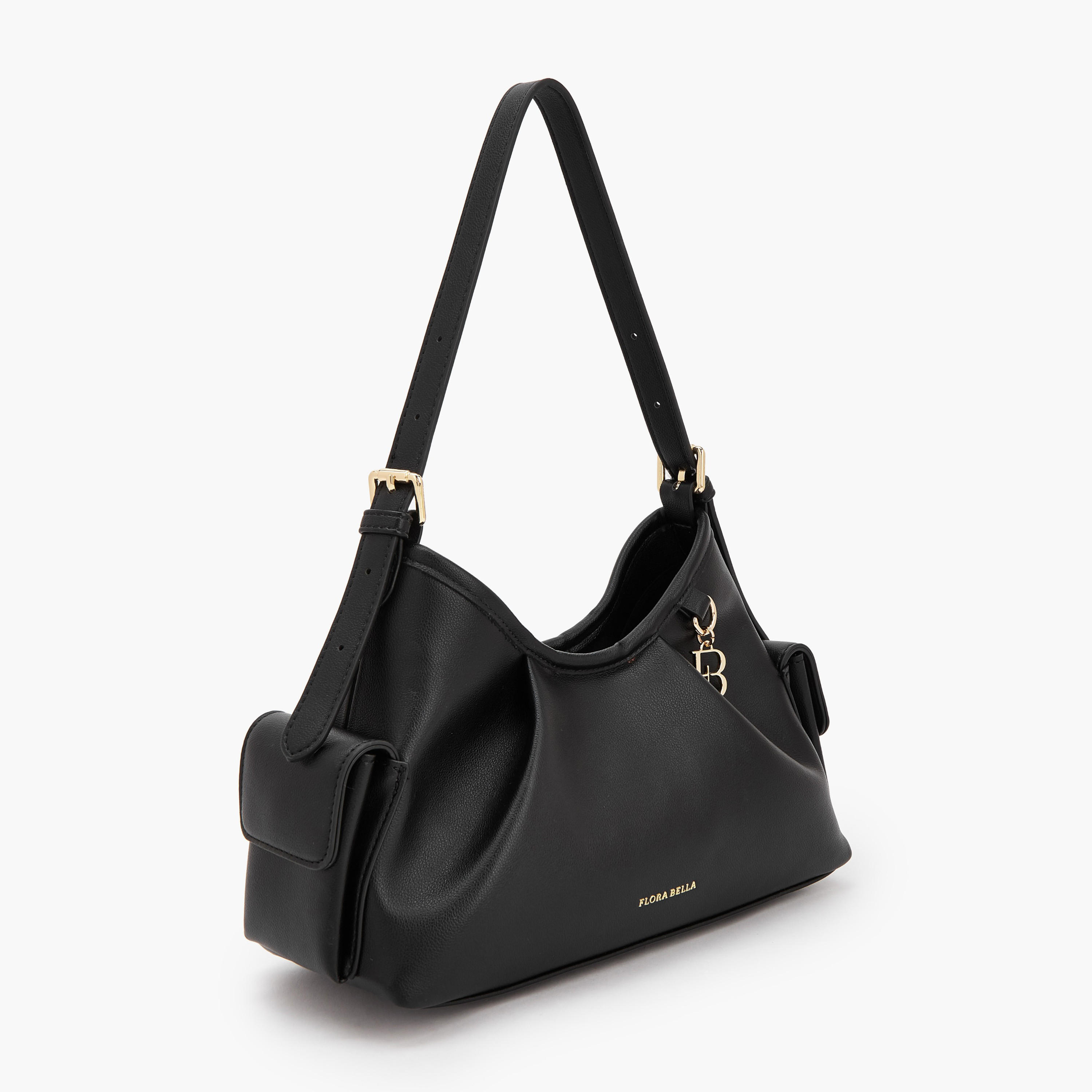 Flora Bella Solid Shoulder Bag with Adjustable Strap-women-bagsandwallets-handbags-image-2