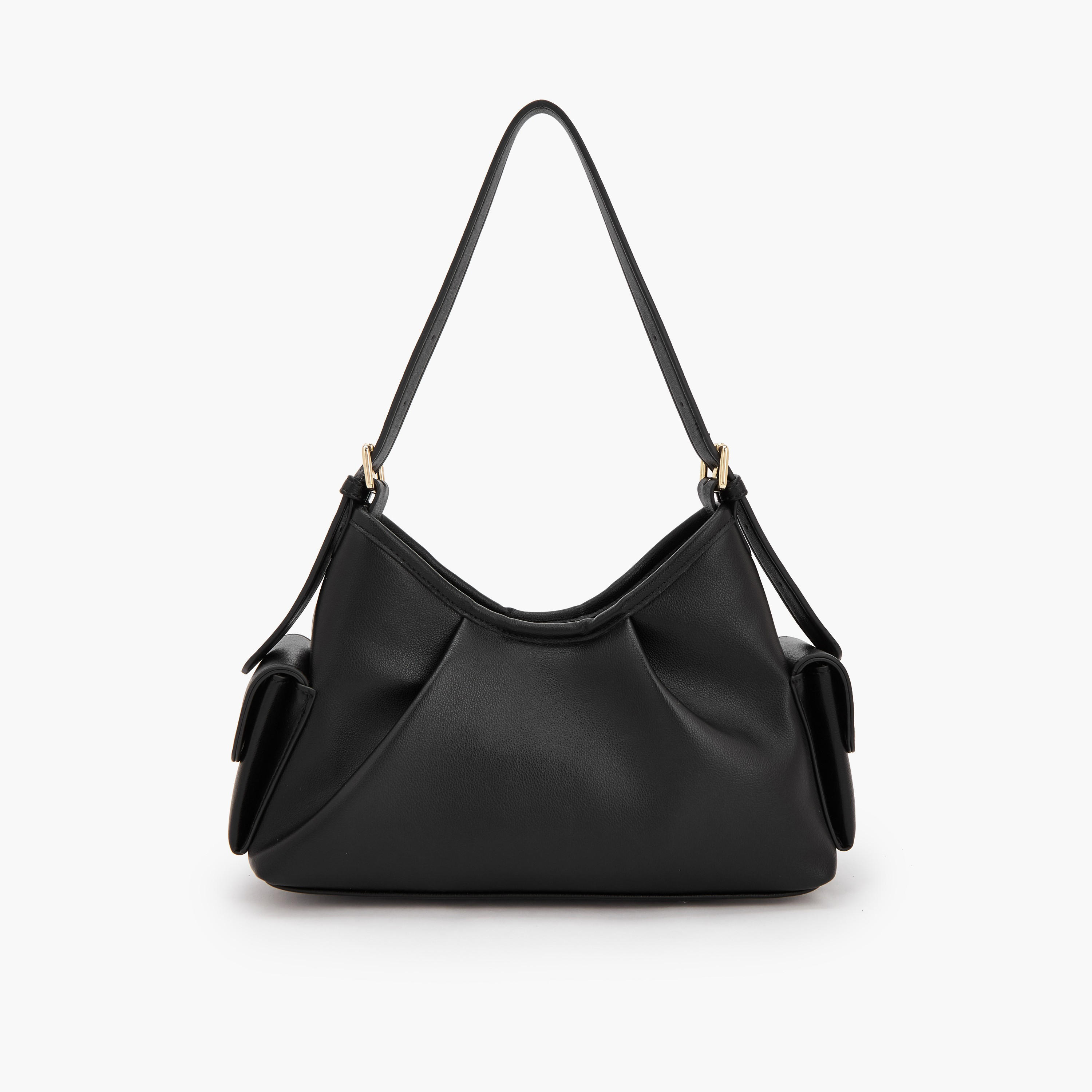 Flora Bella Solid Shoulder Bag with Adjustable Strap-women-bagsandwallets-handbags-image-3