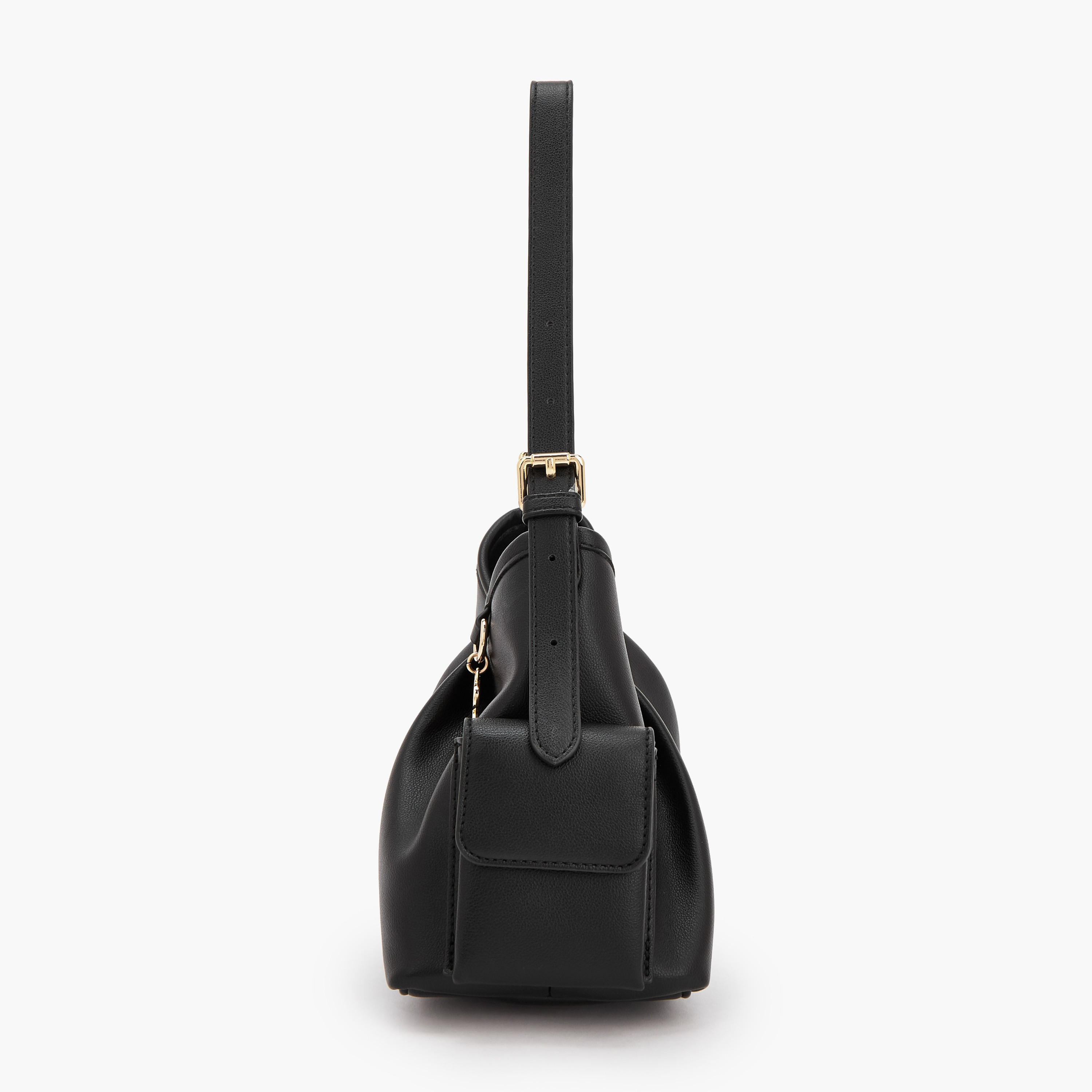 Flora Bella Solid Shoulder Bag with Adjustable Strap-women-bagsandwallets-handbags-image-4