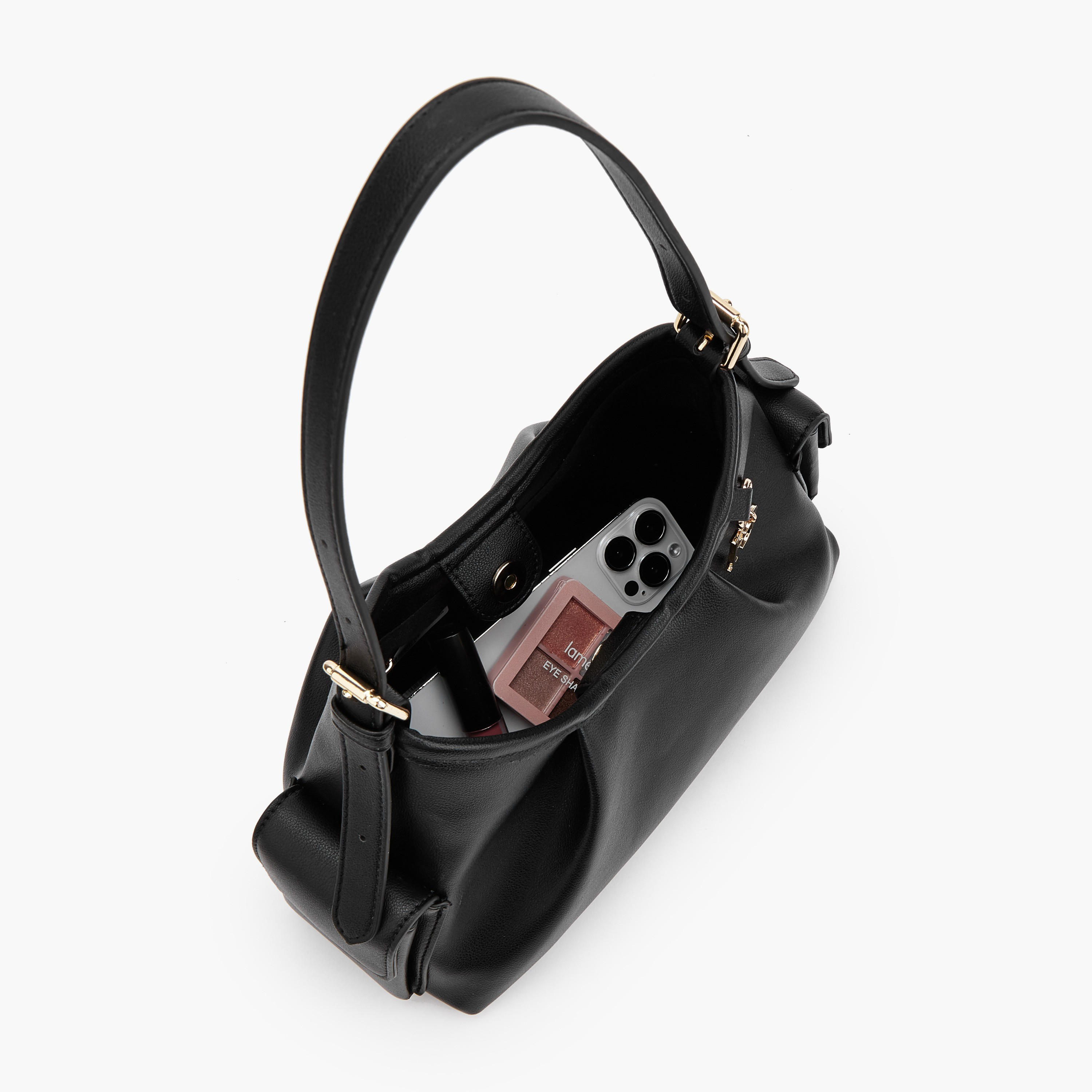Flora Bella Solid Shoulder Bag with Adjustable Strap-women-bagsandwallets-handbags-image-7