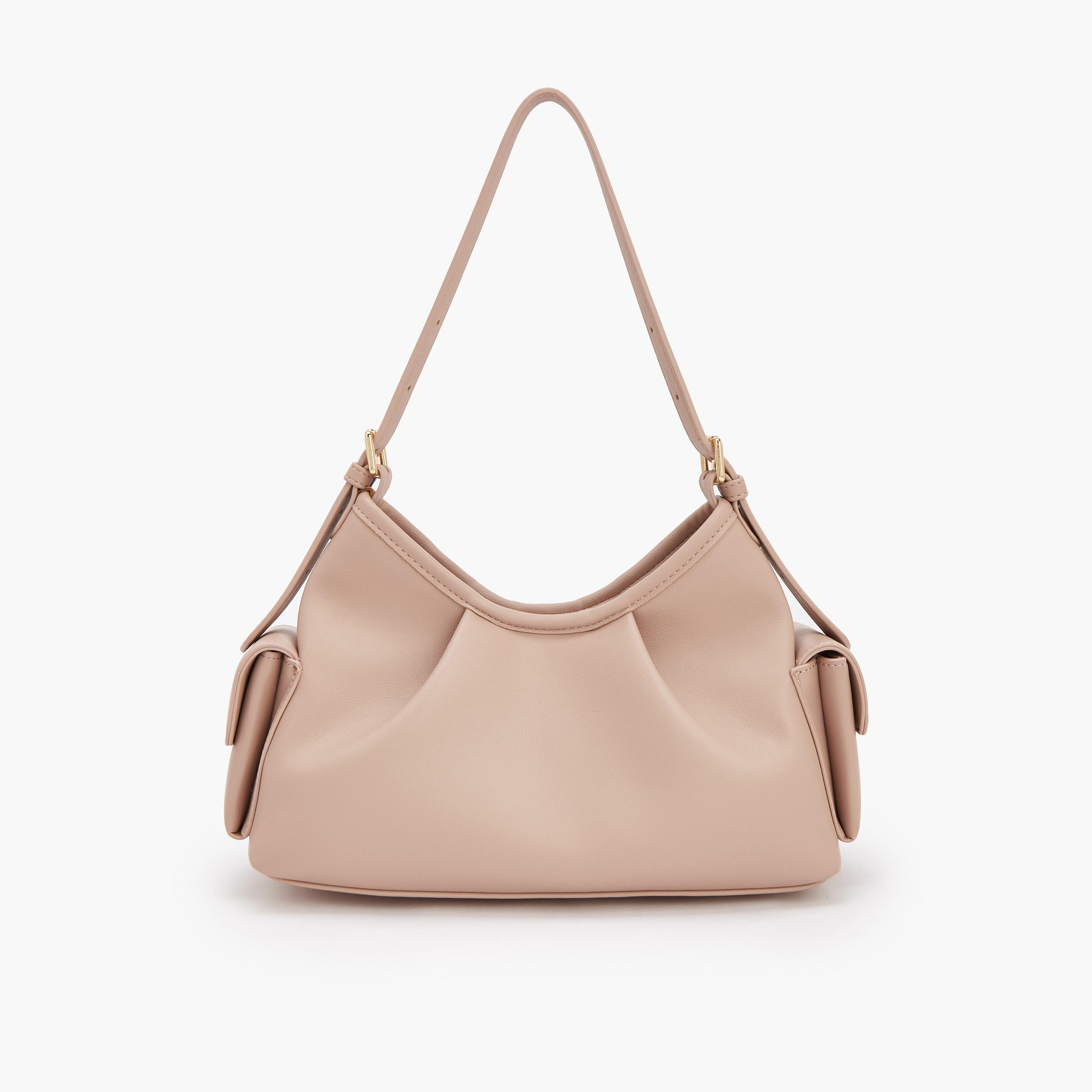 شنطة كتف سادة بحزام قابل للتعديل من فلورا بيلا-women-bagsandwallets-handbags-image-3