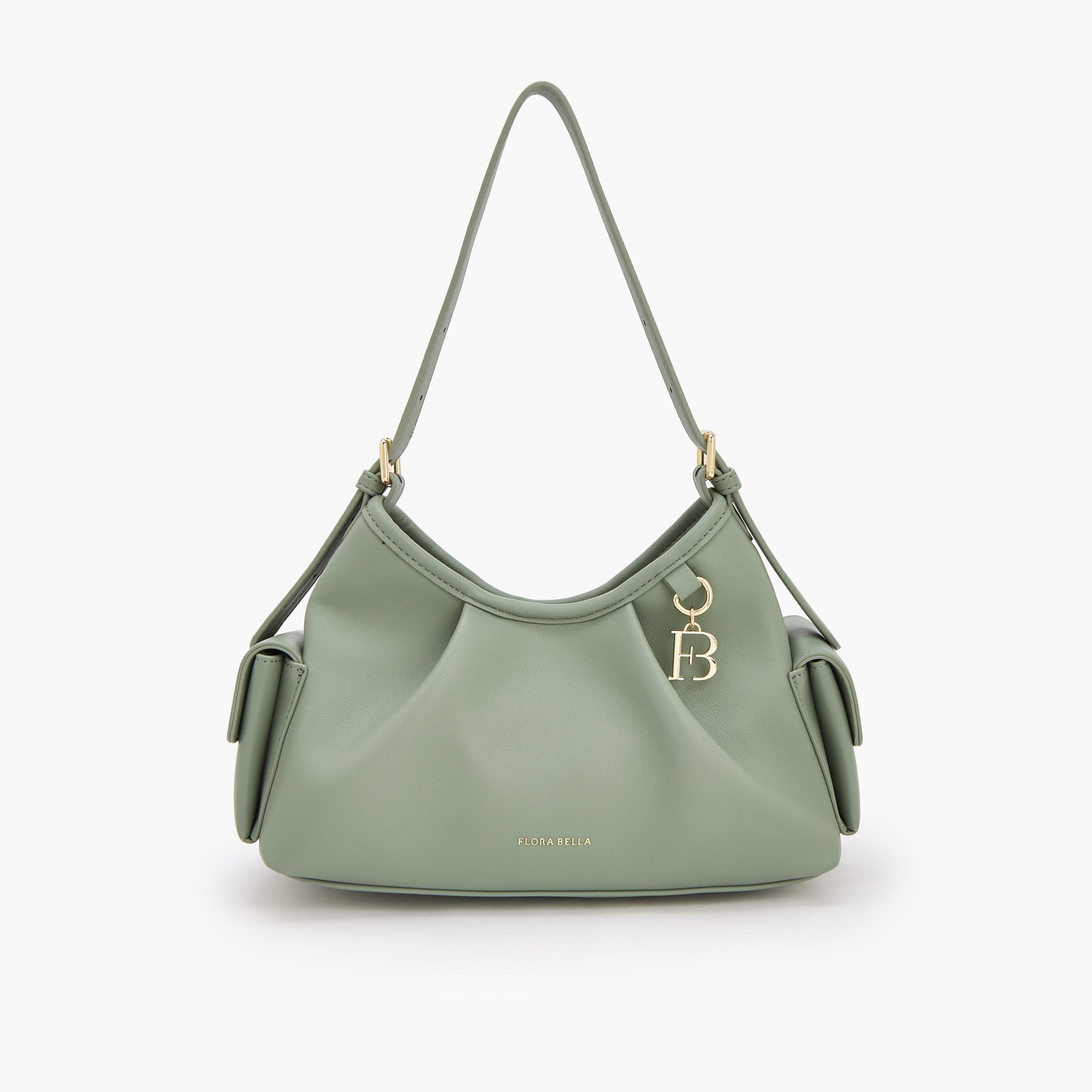 شنطة كتف سادة بحزام قابل للتعديل من فلورا بيلا-women-bagsandwallets-handbags-image-1