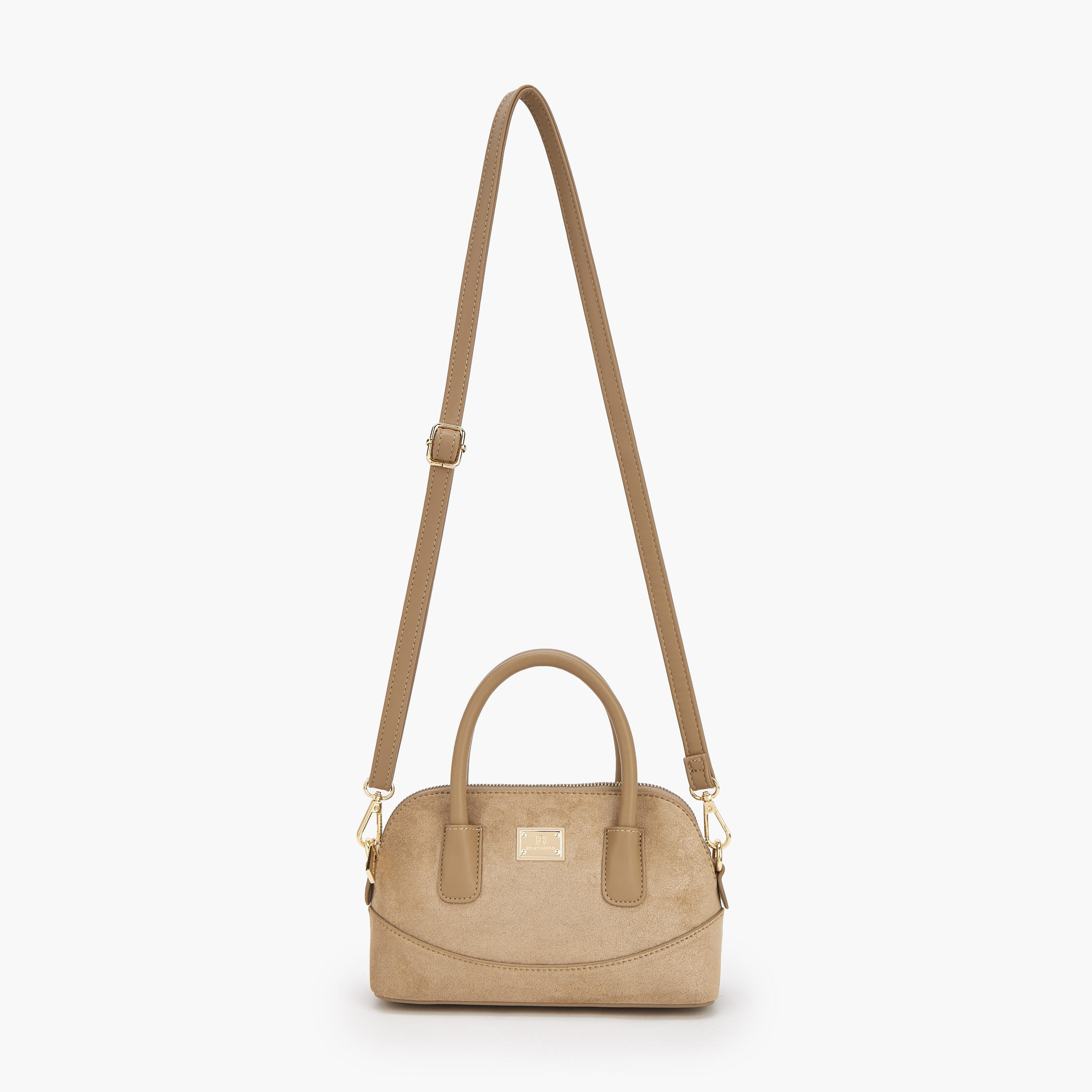 Flora Bella Solid Crossbody Bag with Zip Closure-women-bagsandwallets-handbags-image-2