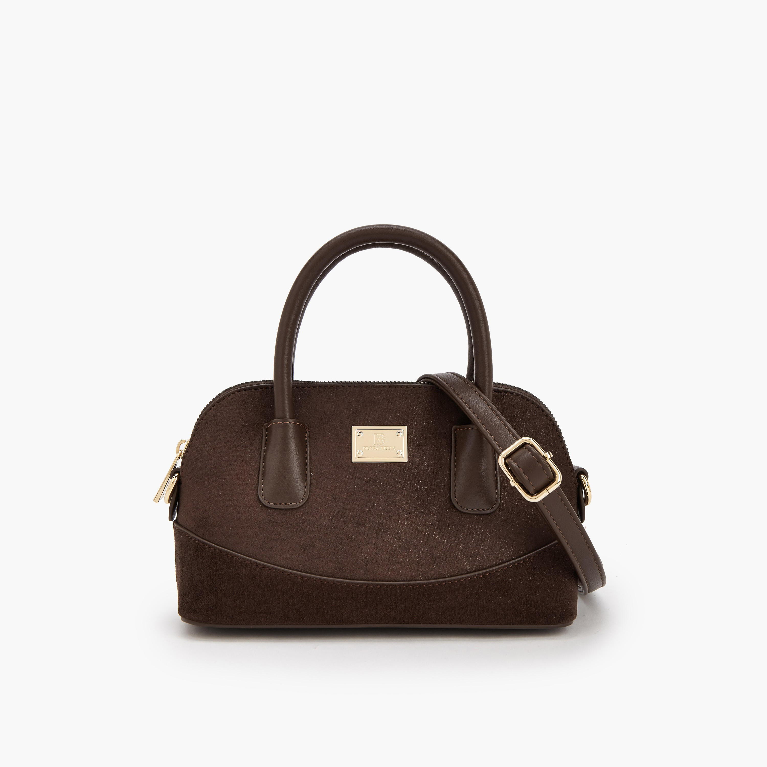 Flora Bella Solid Crossbody Bag with Zip Closure-women-bagsandwallets-handbags-image-1