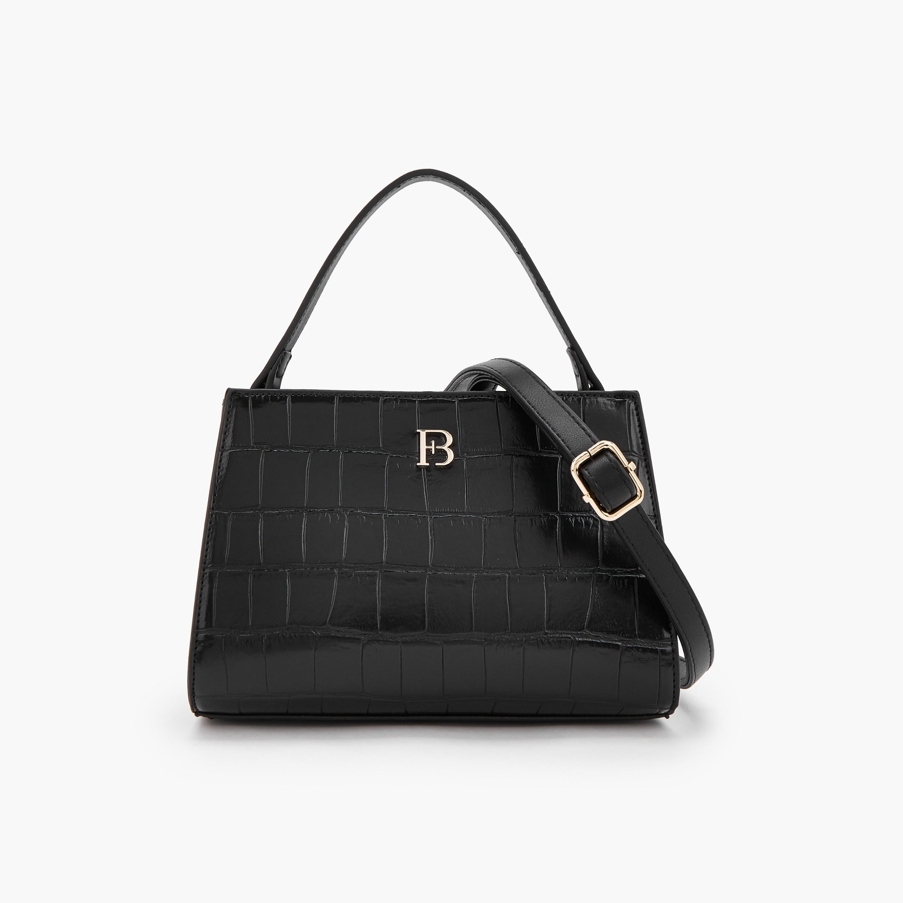 Flora Bella Textured Shoulder Bag with Detachable Strap-women-bagsandwallets-handbags-image-1