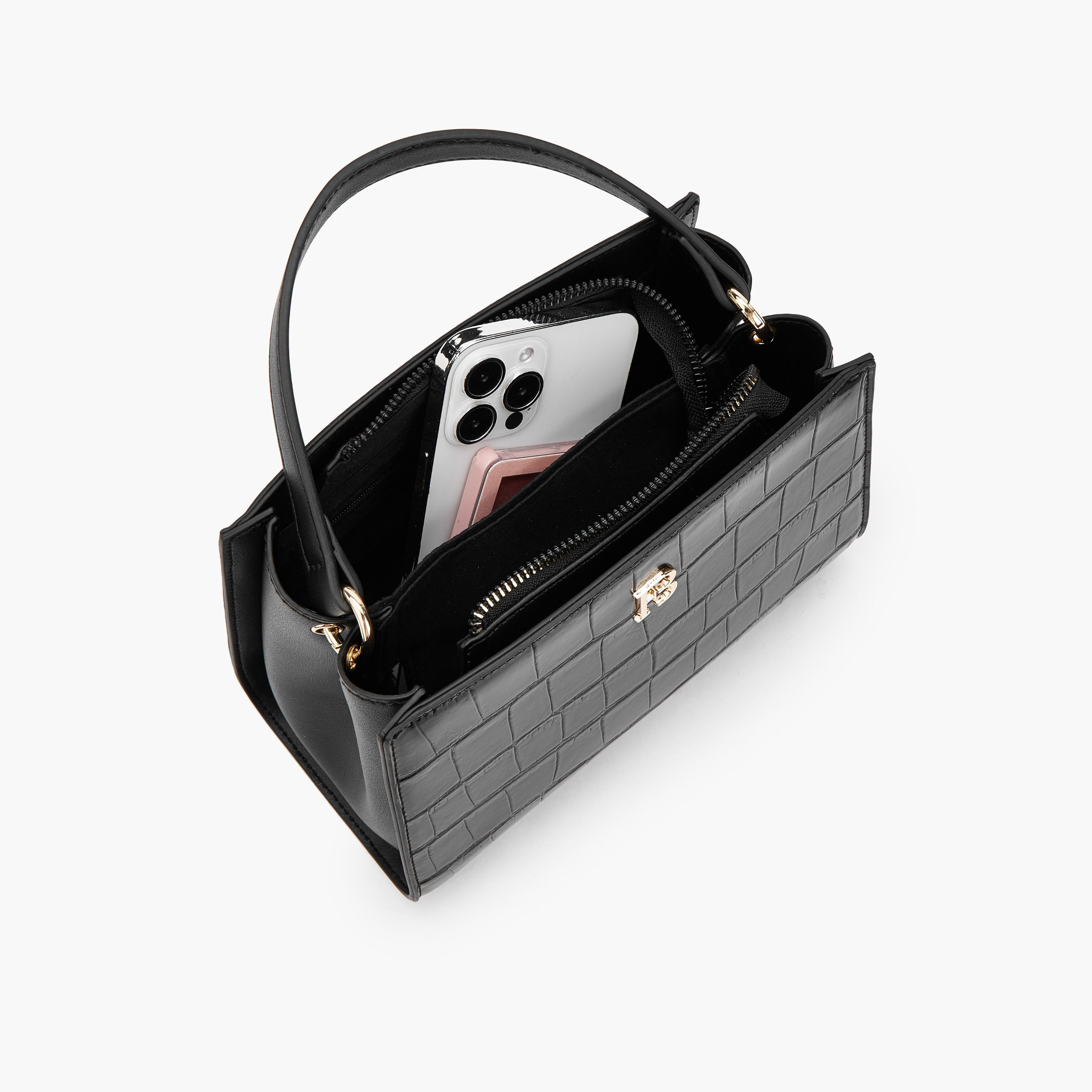 Flora Bella Textured Shoulder Bag with Detachable Strap-women-bagsandwallets-handbags-image-7