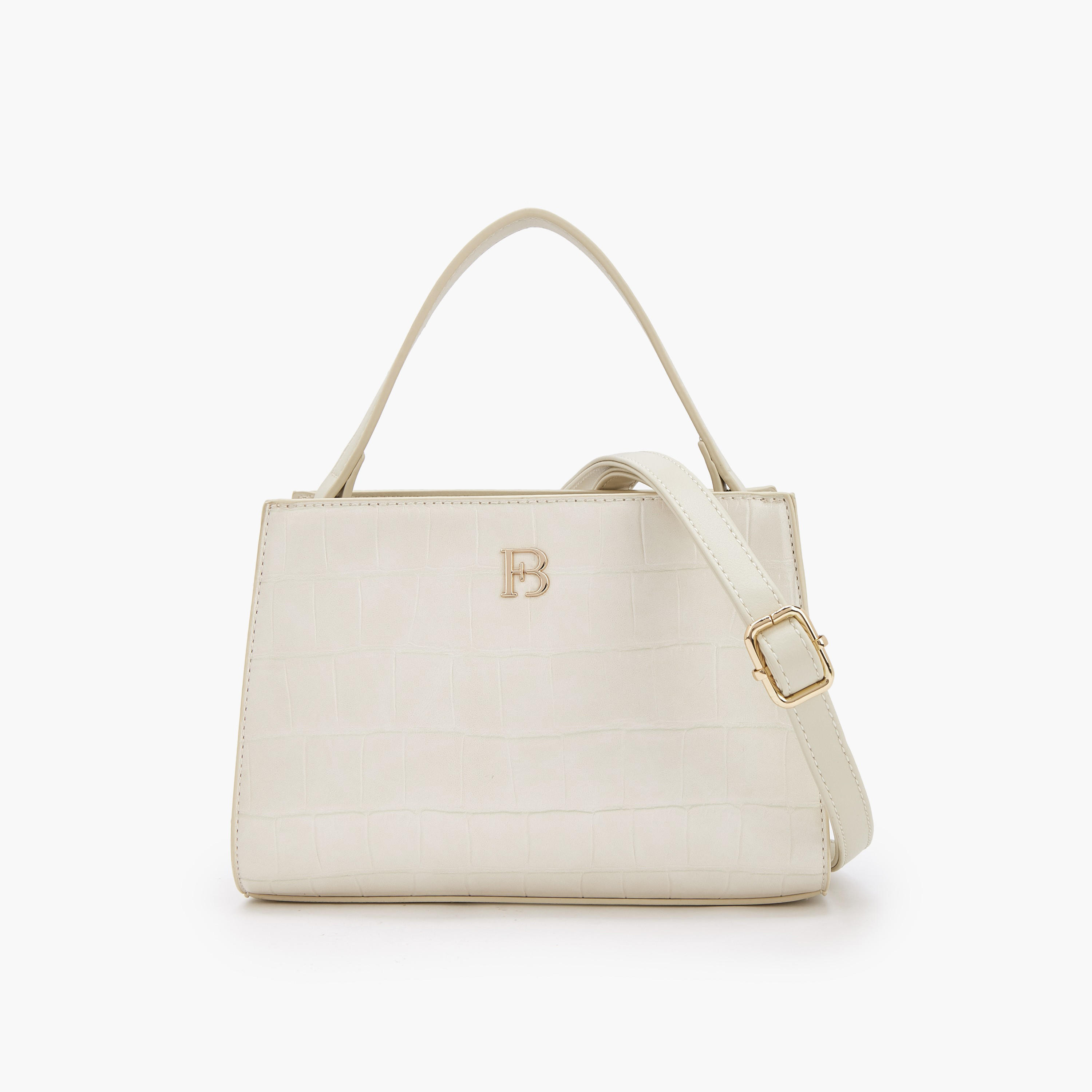Flora Bella Textured Shoulder Bag with Detachable Strap-women-bagsandwallets-handbags-image-1