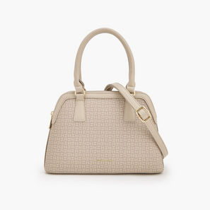Flora Bella Monogram Print Tote Bag with Detachable Strap-women-image-1