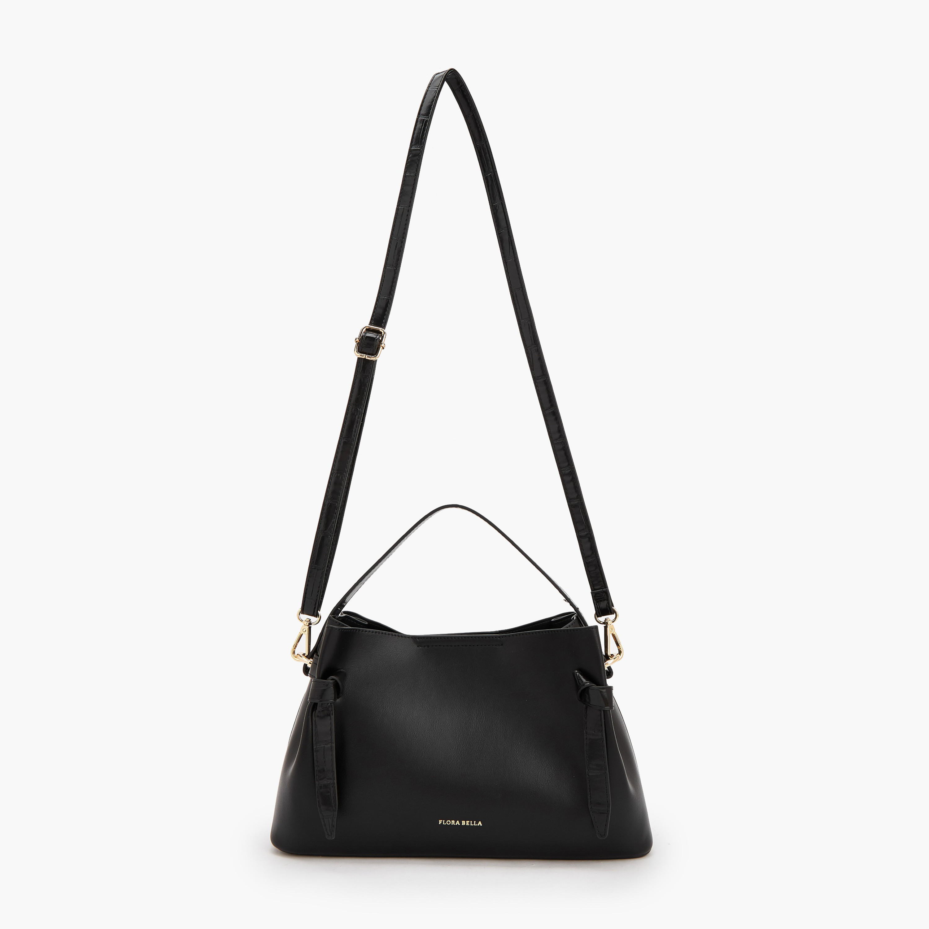 Flora Bella Solid Tote Bag with Detachable Shoulder Strap-women-bagsandwallets-handbags-image-2