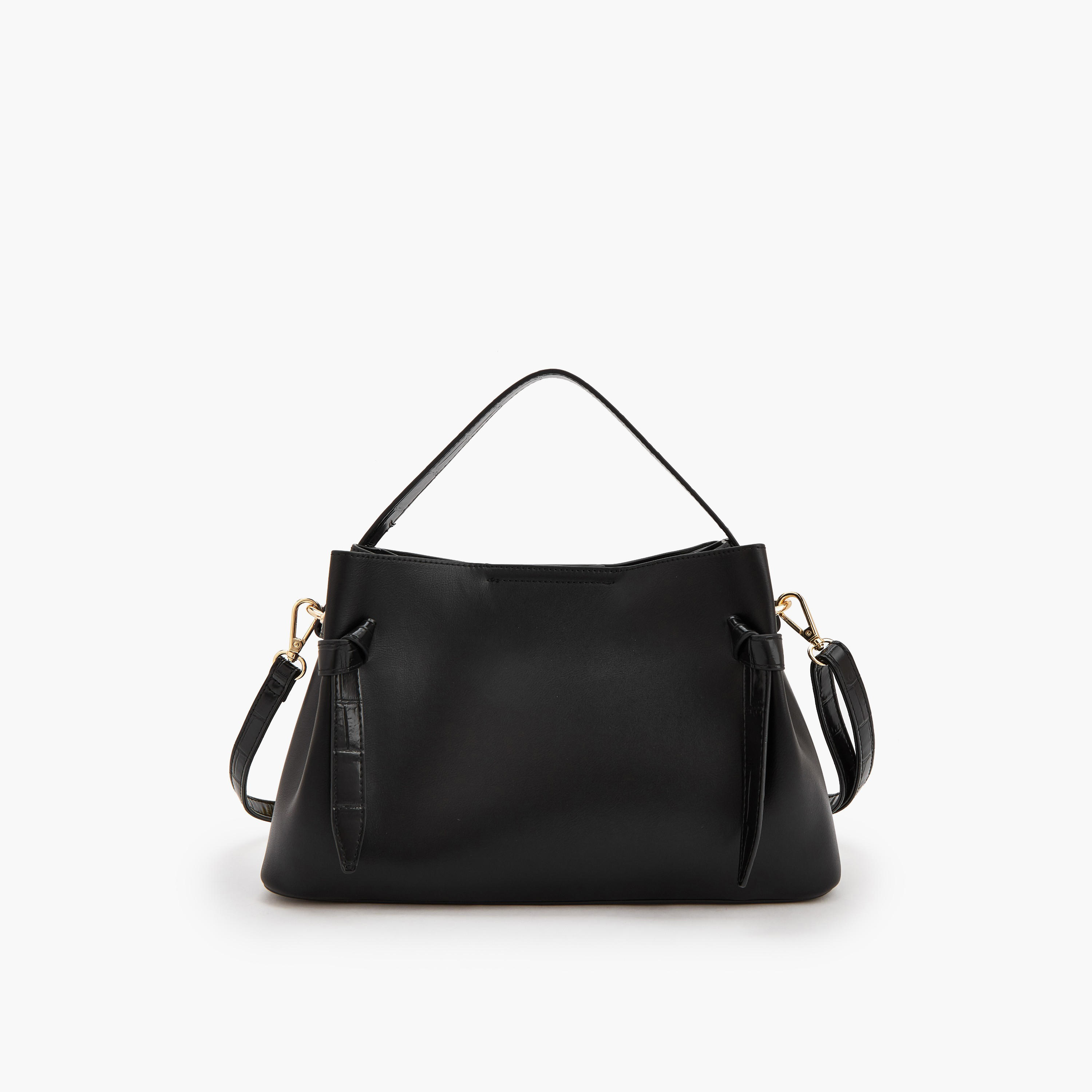 Flora Bella Solid Tote Bag with Detachable Shoulder Strap-women-bagsandwallets-handbags-image-5
