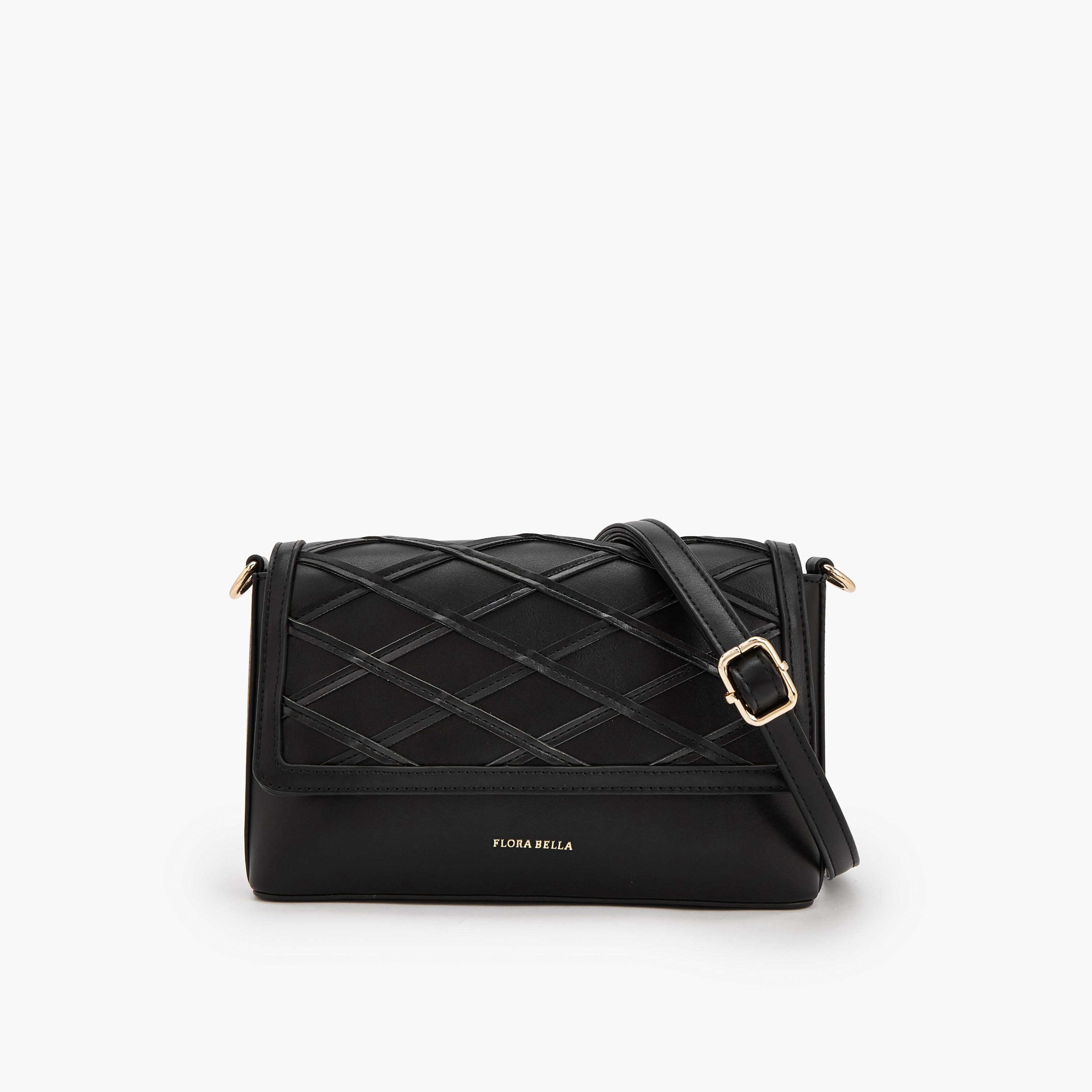 Flora Bella Textured Crossbody Bag with Detachable Strap-women-bagsandwallets-handbags-image-1