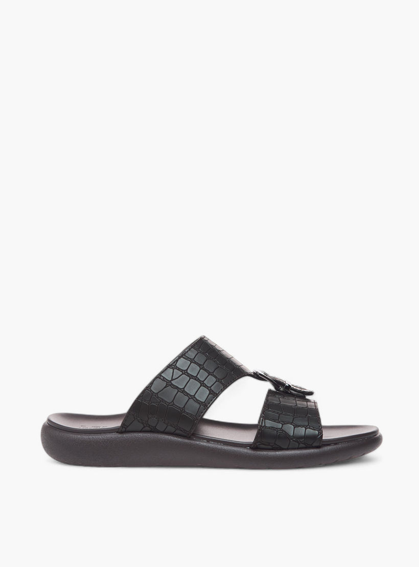 صندل عربي سهل الارتداء بزينة إبزيم من أل بي أل من شو إكسبريس-men-shoes-sandals-image-2