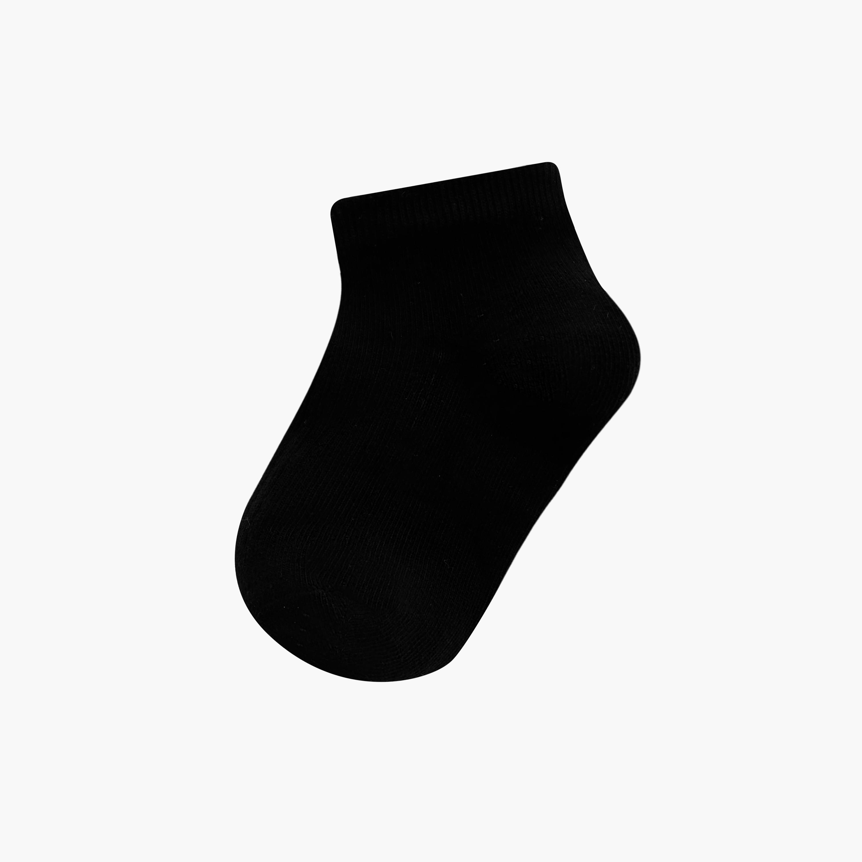 Juniors Solid Ankle Length Socks - Set of 7-girls-accessories-socks-image-2