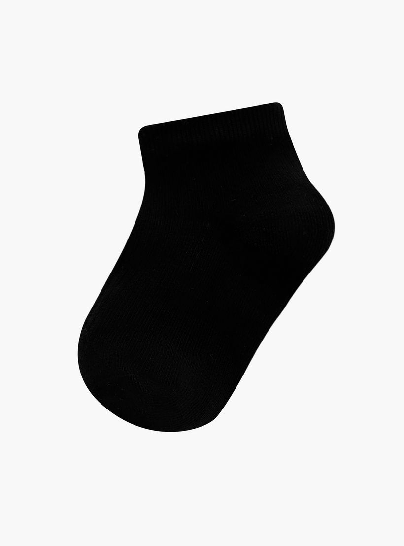 Juniors Solid Ankle Length Socks - Set of 7-girls-accessories-socks-image-2