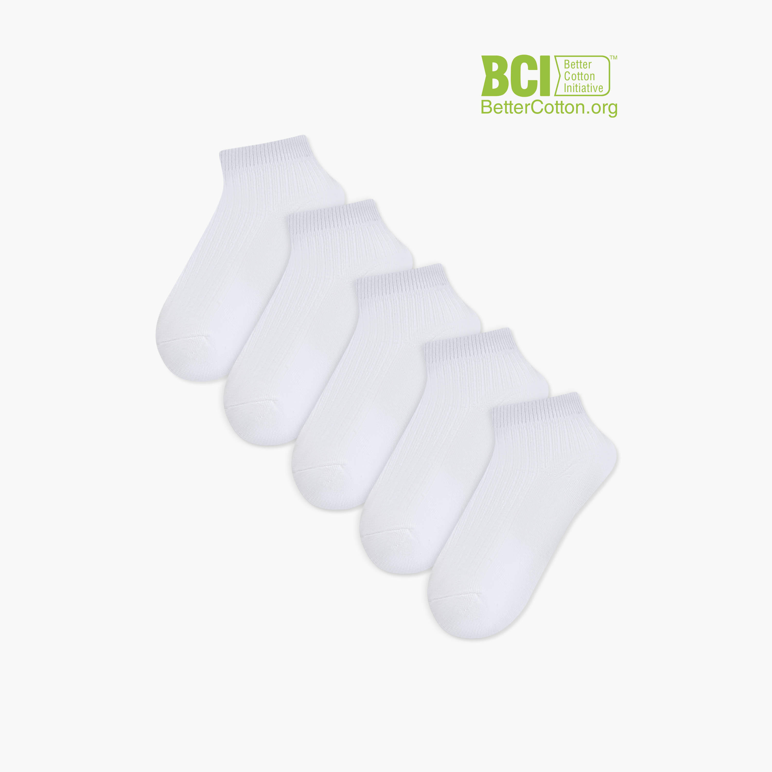 Juniors Ribbed Ankle Length Socks - Set of 7-girls-accessories-socks-image-1