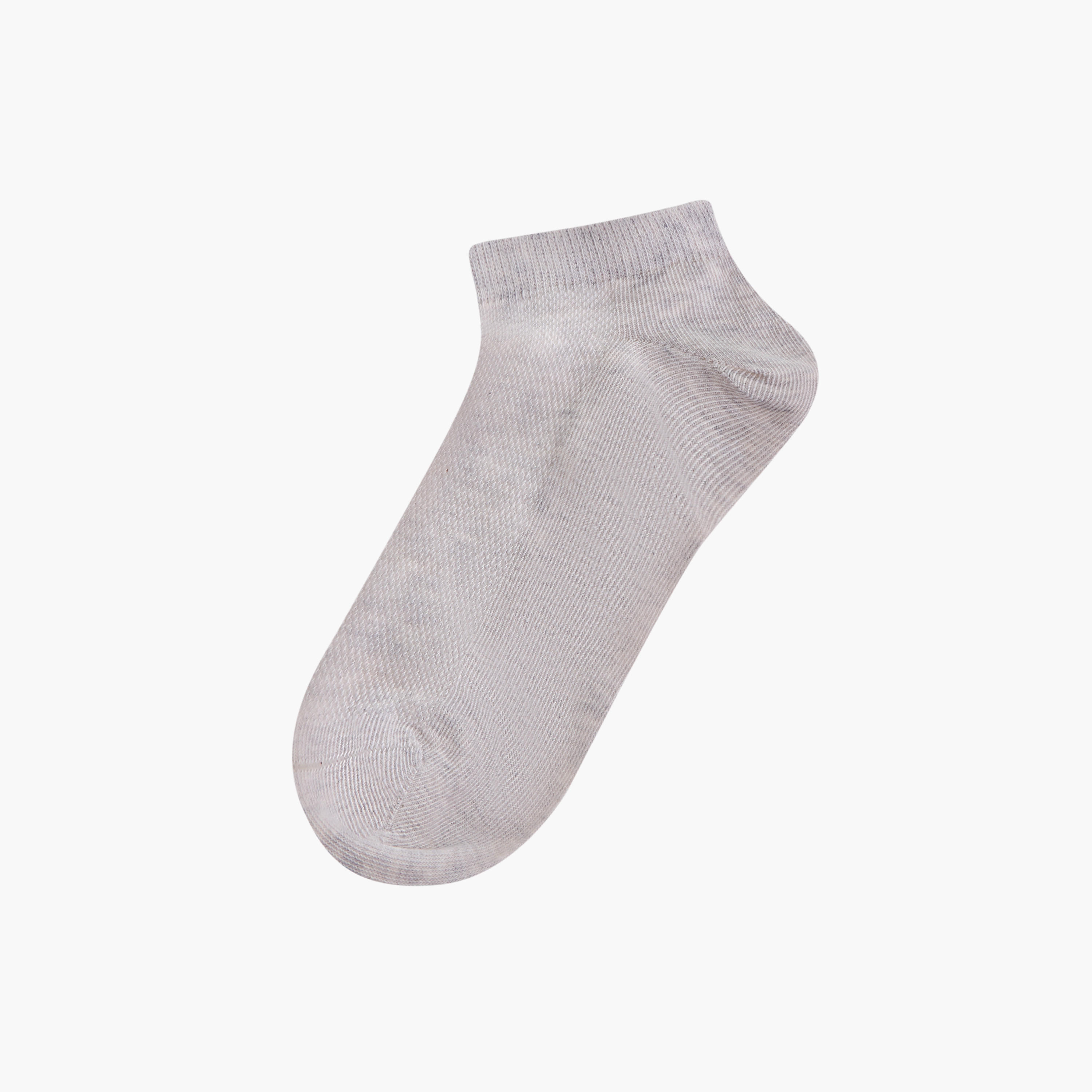 Celeste Solid Ankle Length Non Terry Socks - Set of 5-women-socksandstockings-image-2