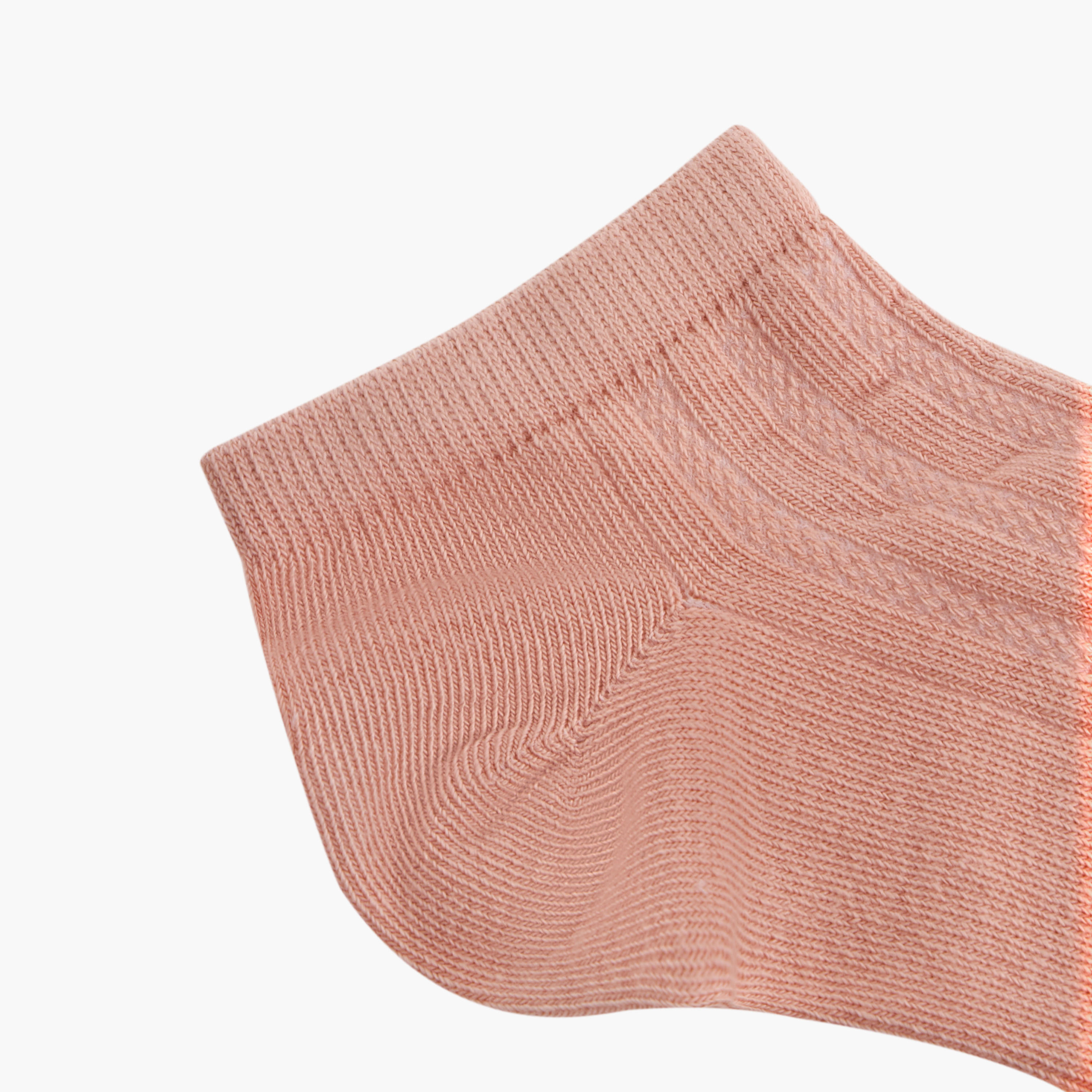 Celeste Solid Ankle Length Non Terry Socks - Set of 5-women-socksandstockings-image-5