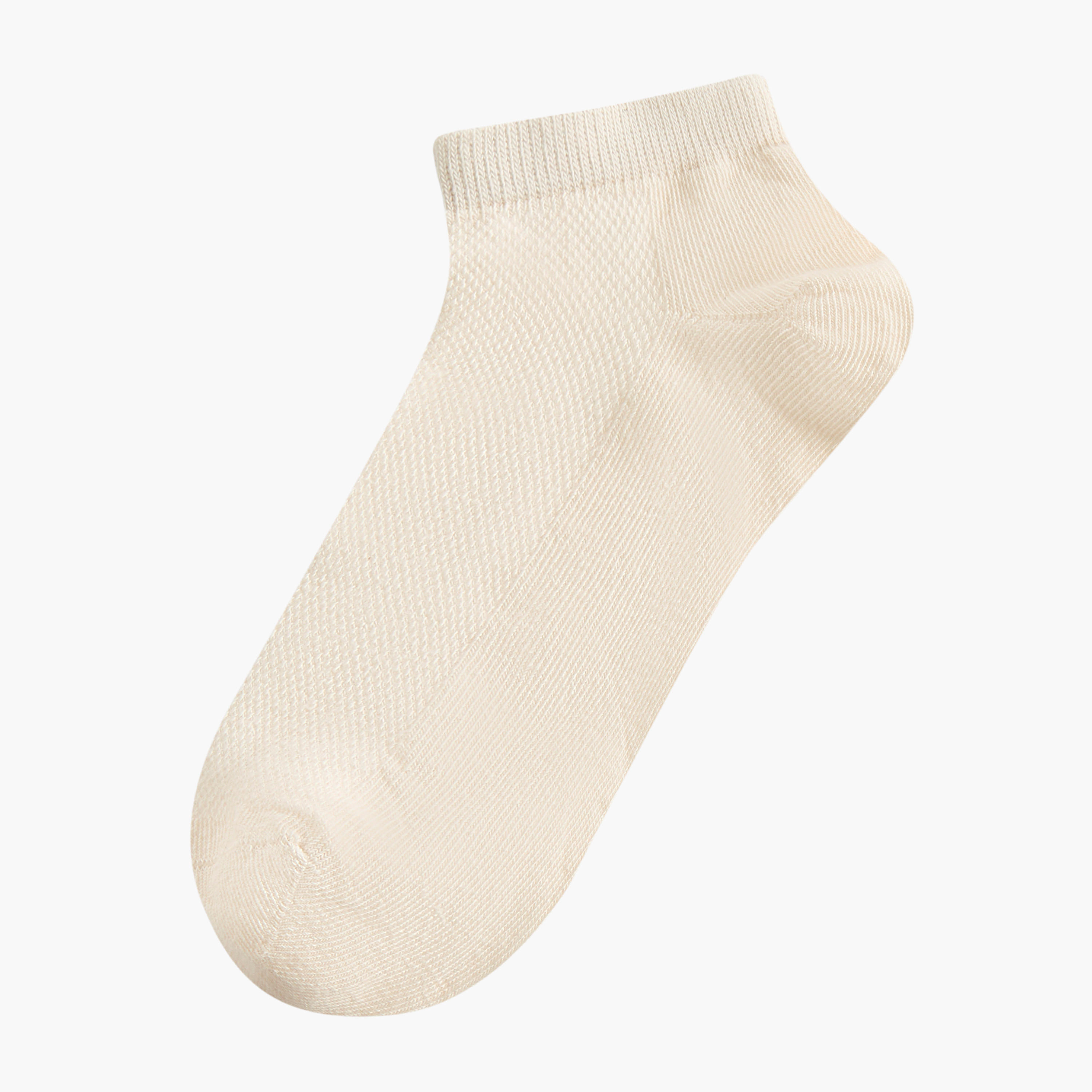 Celeste Solid Ankle Length Non Terry Socks - Set of 5-women-socksandstockings-image-2