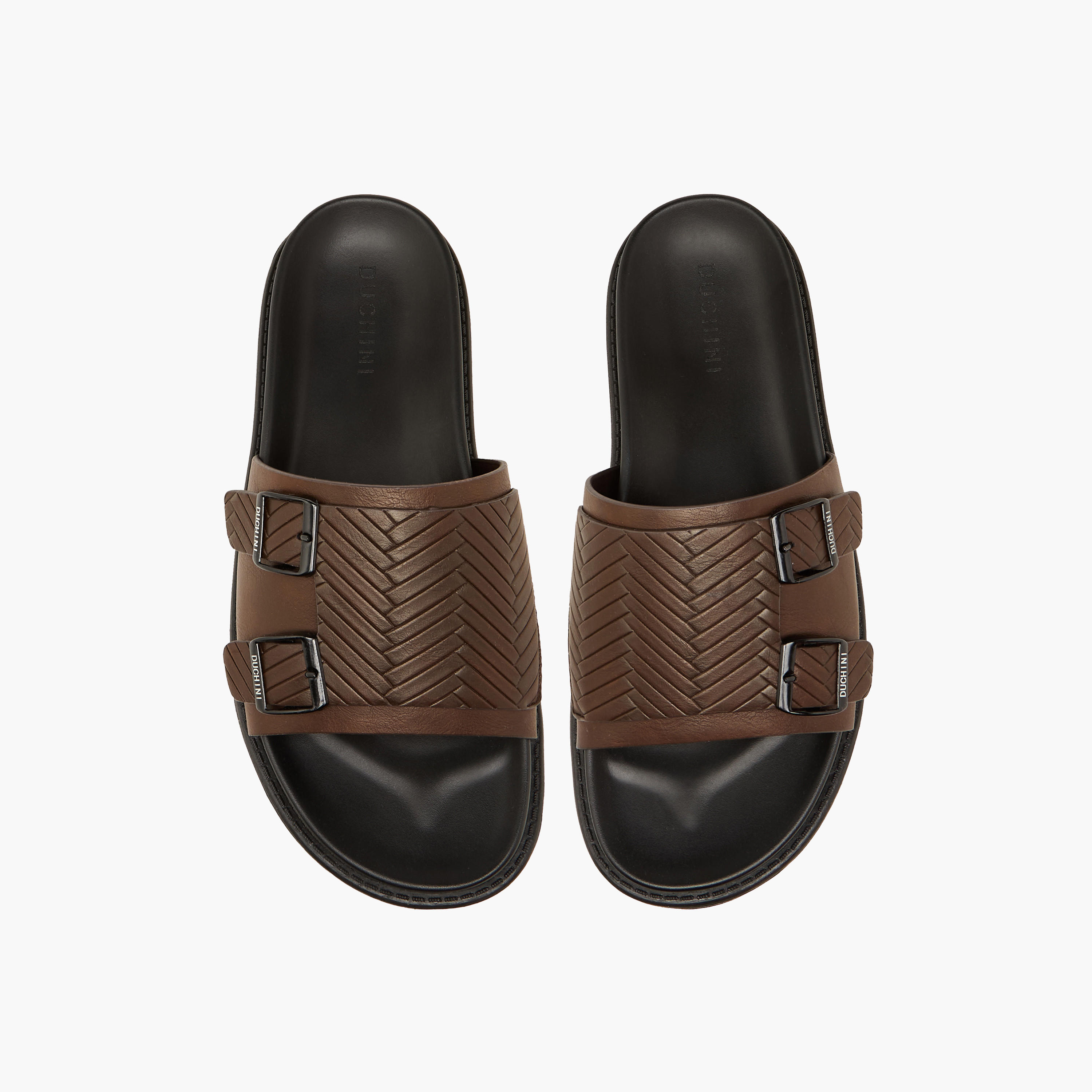 Duchini Men Buckle Accent Comfort Sandals-men-shoes-sandals-image-1
