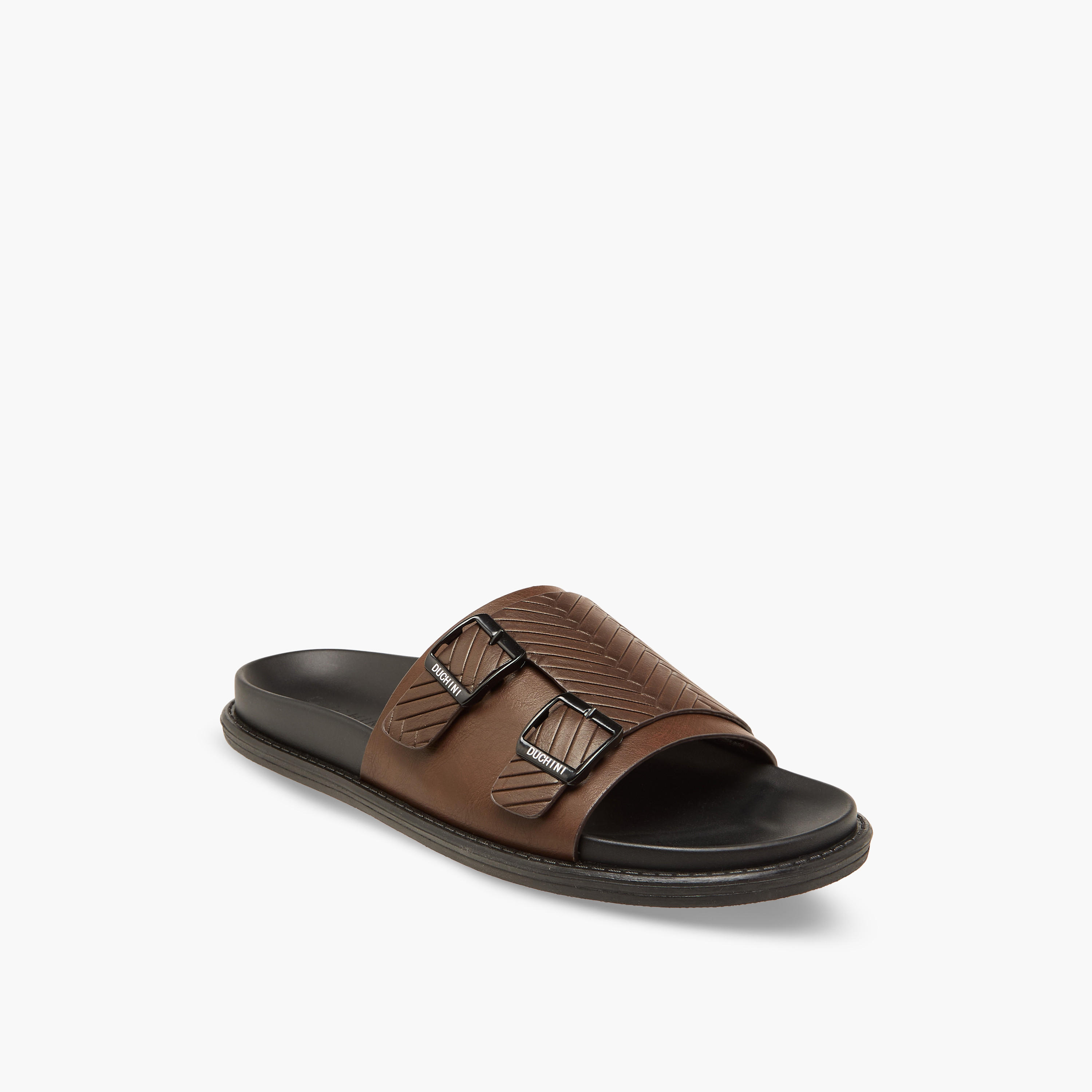 Duchini Men Buckle Accent Comfort Sandals-men-shoes-sandals-image-2