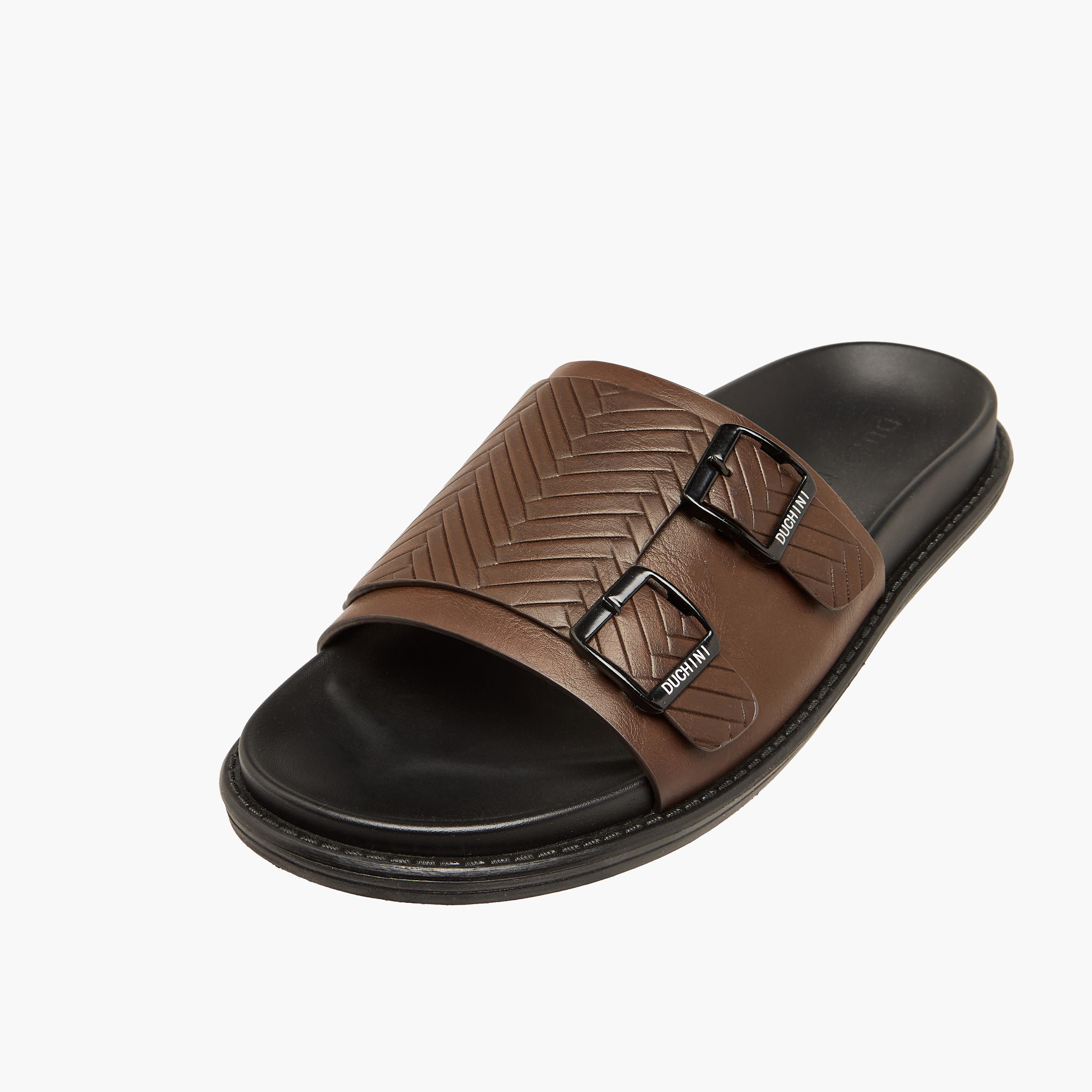 Duchini Men Buckle Accent Comfort Sandals-men-shoes-sandals-image-4