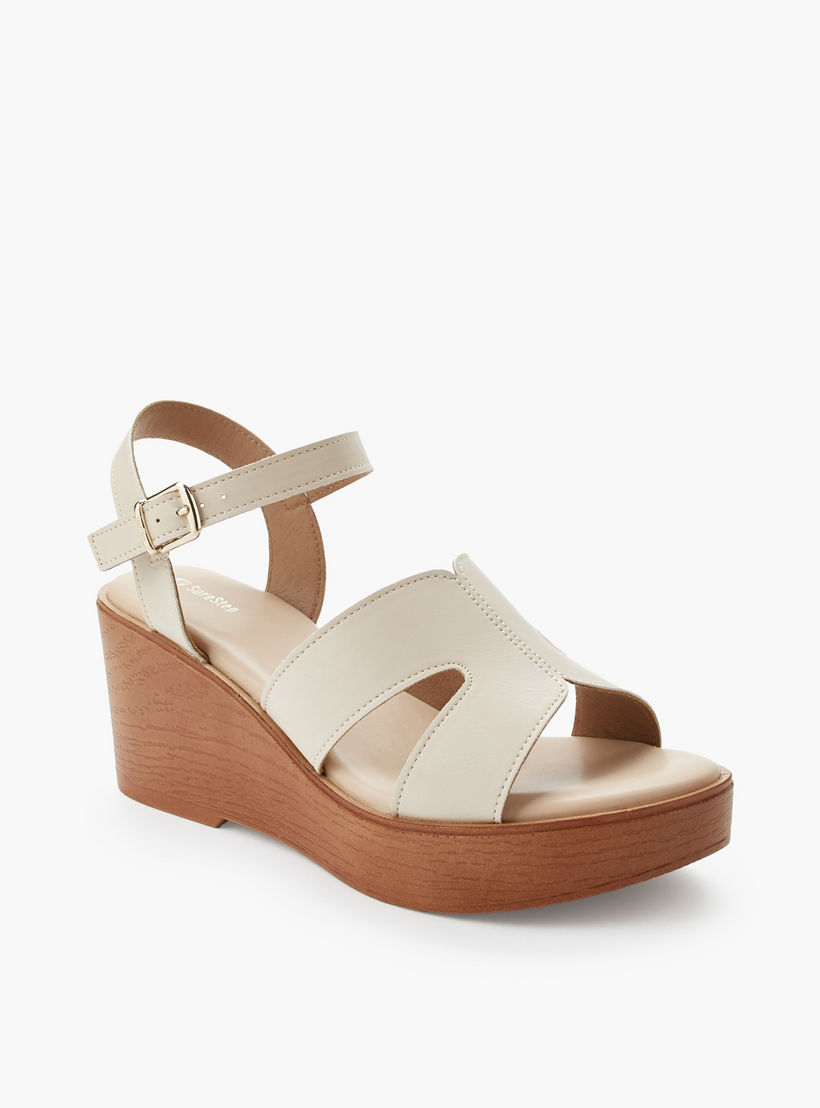 Surestep Women Light weight Ankle Strap Wedge Heel Sandals-women-shoes-sandals-heeled-image-2