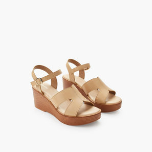 Surestep Women Light weight Ankle Strap Wedge Heel Sandals-women-shoes-sandals-image-1