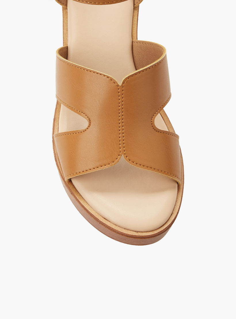 Surestep Women Light weight Ankle Strap Wedge Heel Sandals-women-shoes-sandals-heeled-image-4