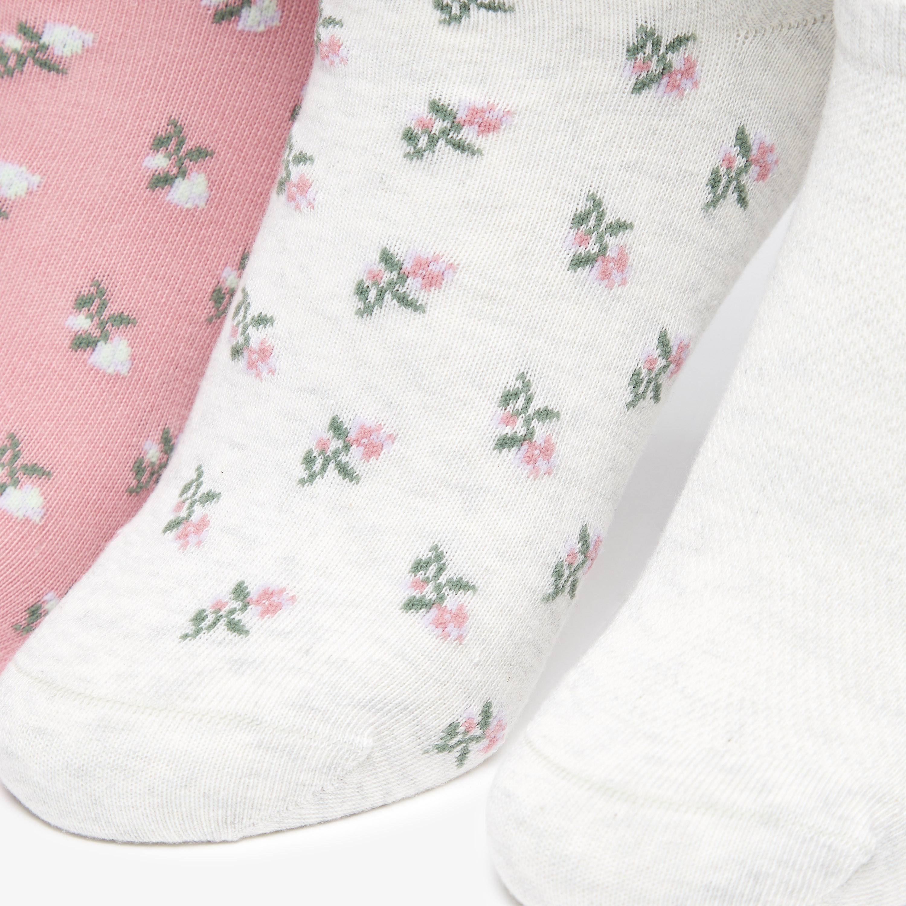 طقم جوارب 5 أزواج متنوعة بطول الكاحل من سيليست-women-socksandstockings-image-2