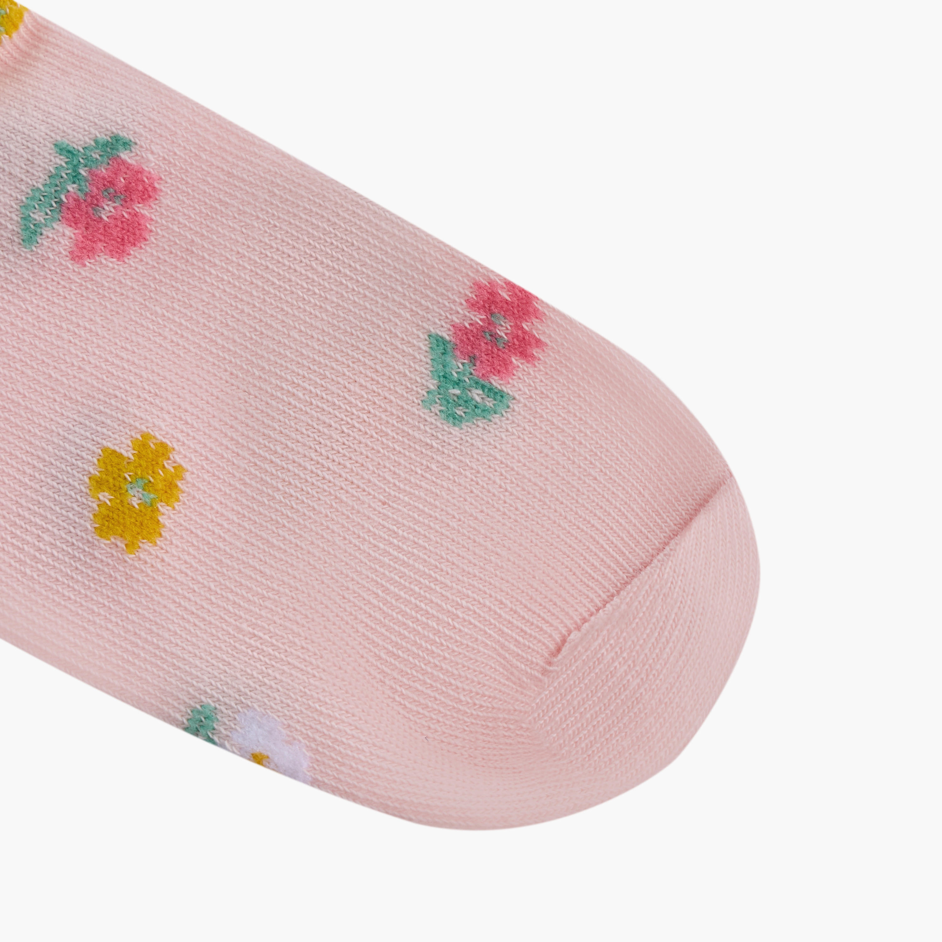 طقم جوارب 5 أزواج متنوعة بطول الكاحل من ليتل ميسي-girls-accessories-socks-image-3