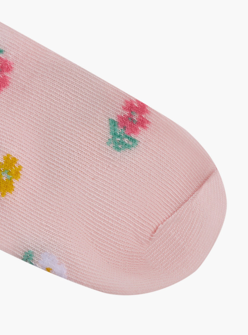 طقم جوارب 5 أزواج متنوعة بطول الكاحل من ليتل ميسي-girls-accessories-socks-image-3