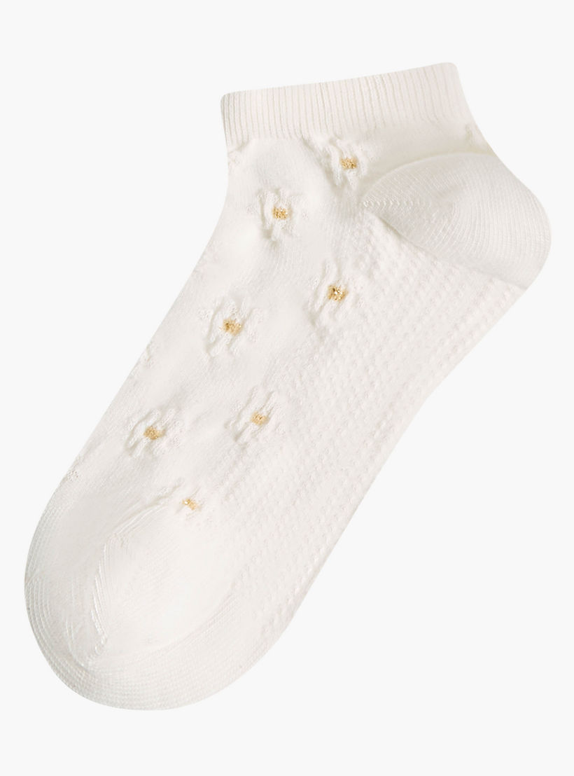 Celeste Pack of 5 Ankle Length Cotton Socks-women-socksandstockings-image-2