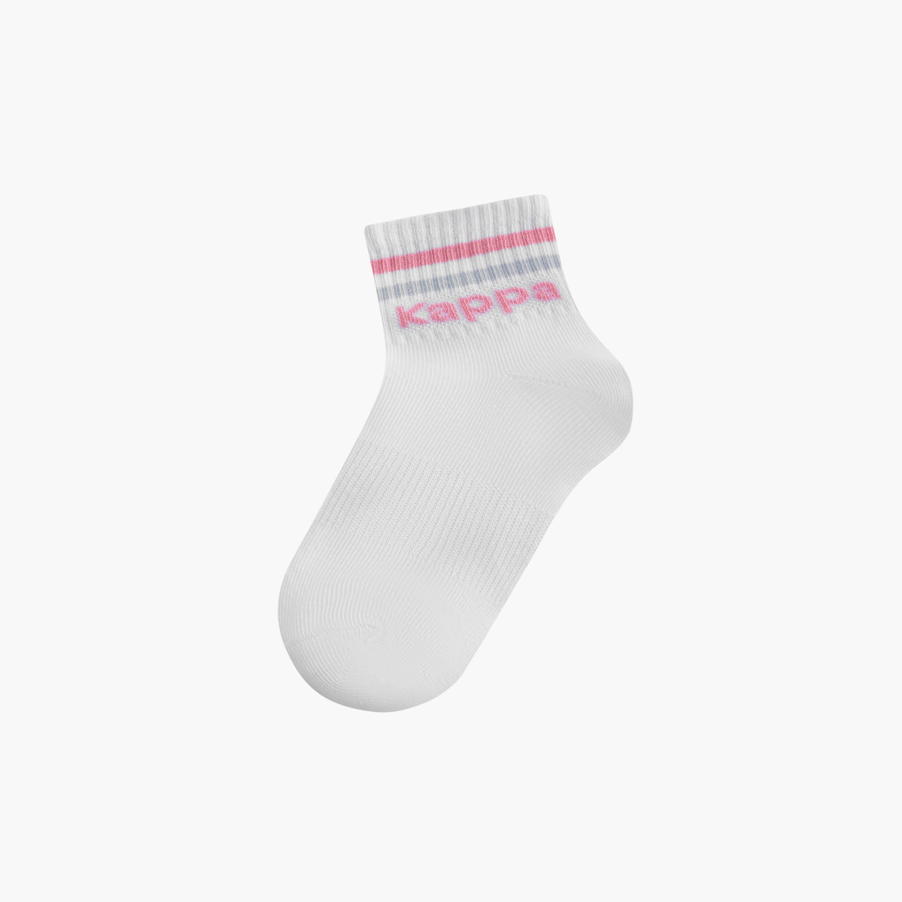 Kappa Logo Print Ankle Length Socks - Set of 5-girls-accessories-socks-image-2