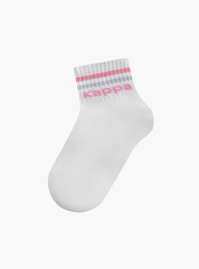 Kappa Logo Print Ankle Length Socks - Set of 5-girls-accessories-socks-image-2