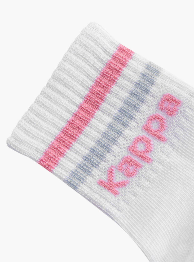 Kappa Logo Print Ankle Length Socks - Set of 5-girls-accessories-socks-image-4