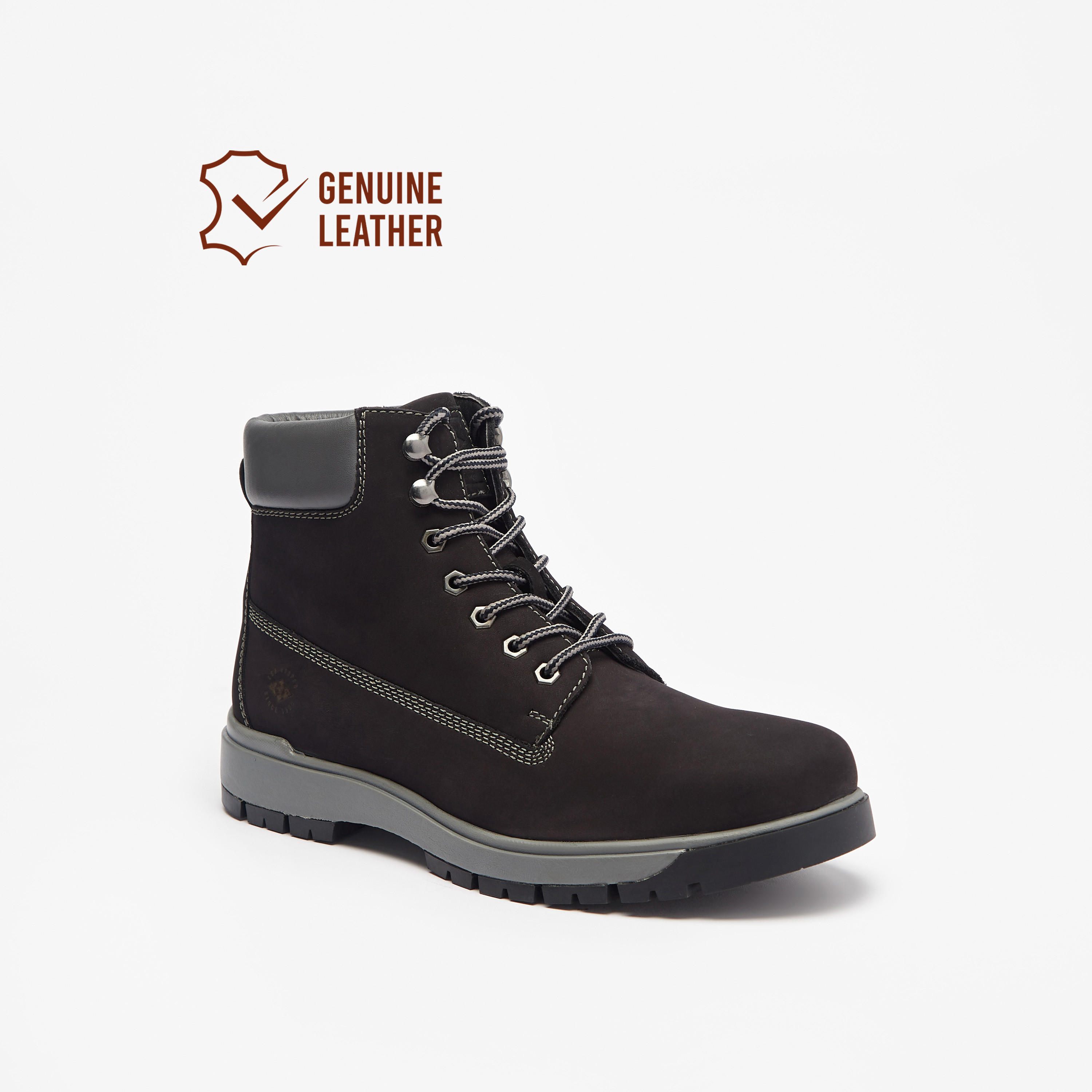 Lee Cooper Men's Leather Solid Chukka Boots with Lace-Up Closure-men-shoes-boots-image-1