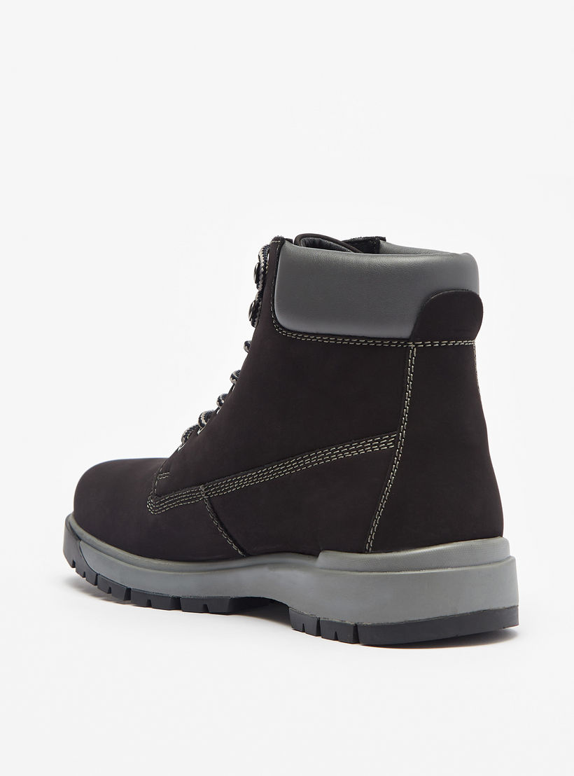 Lee Cooper Men's Leather Solid Chukka Boots with Lace-Up Closure-men-shoes-boots-image-2