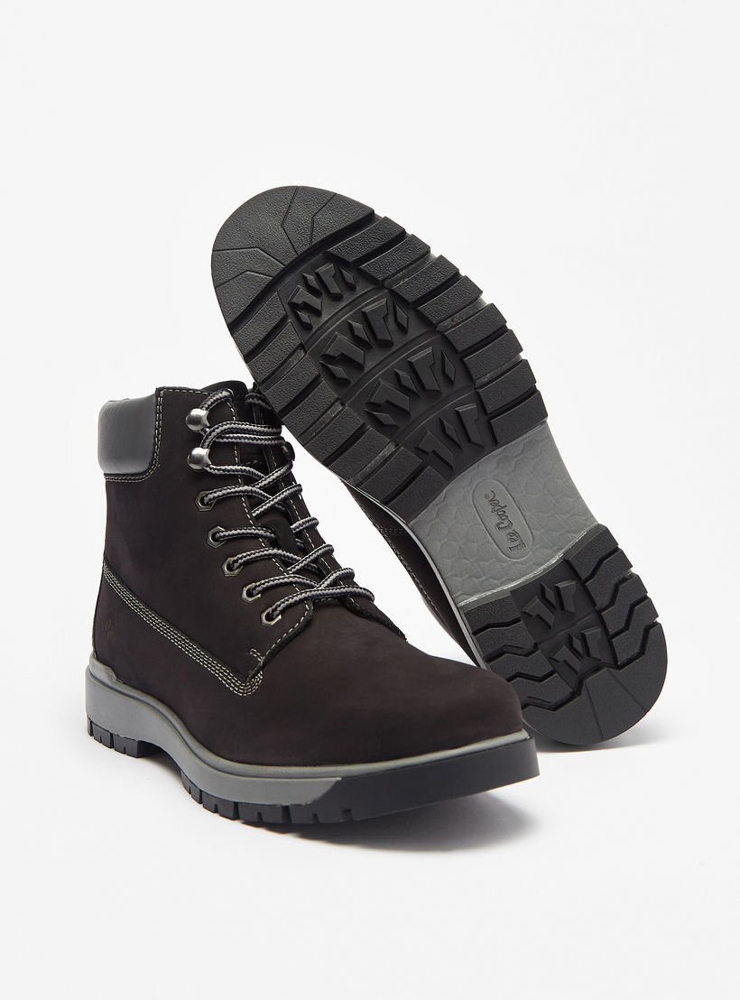 Lee Cooper Men's Leather Solid Chukka Boots with Lace-Up Closure-men-shoes-boots-image-4