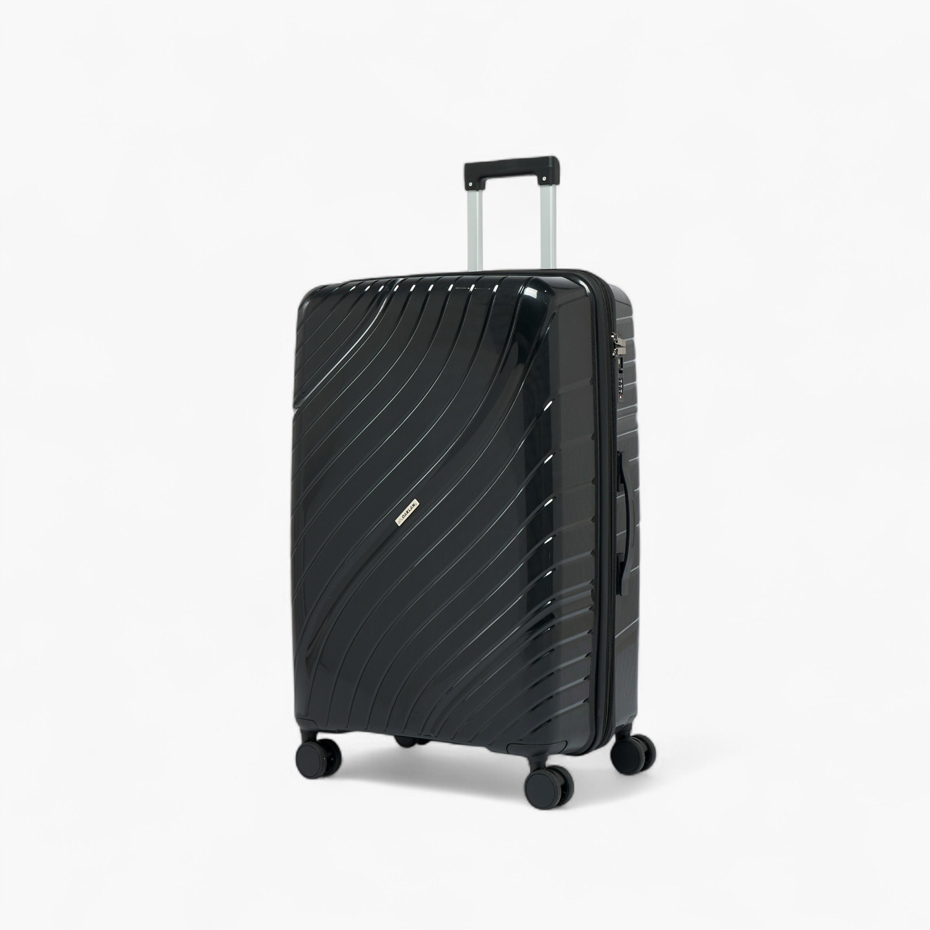 Oaklan by Shoexpress Textured Hardcase Trolley Bag with Retractable Handle - 28 Inches Check-in Bag-travel-luggagesandbags-luggage-image-3