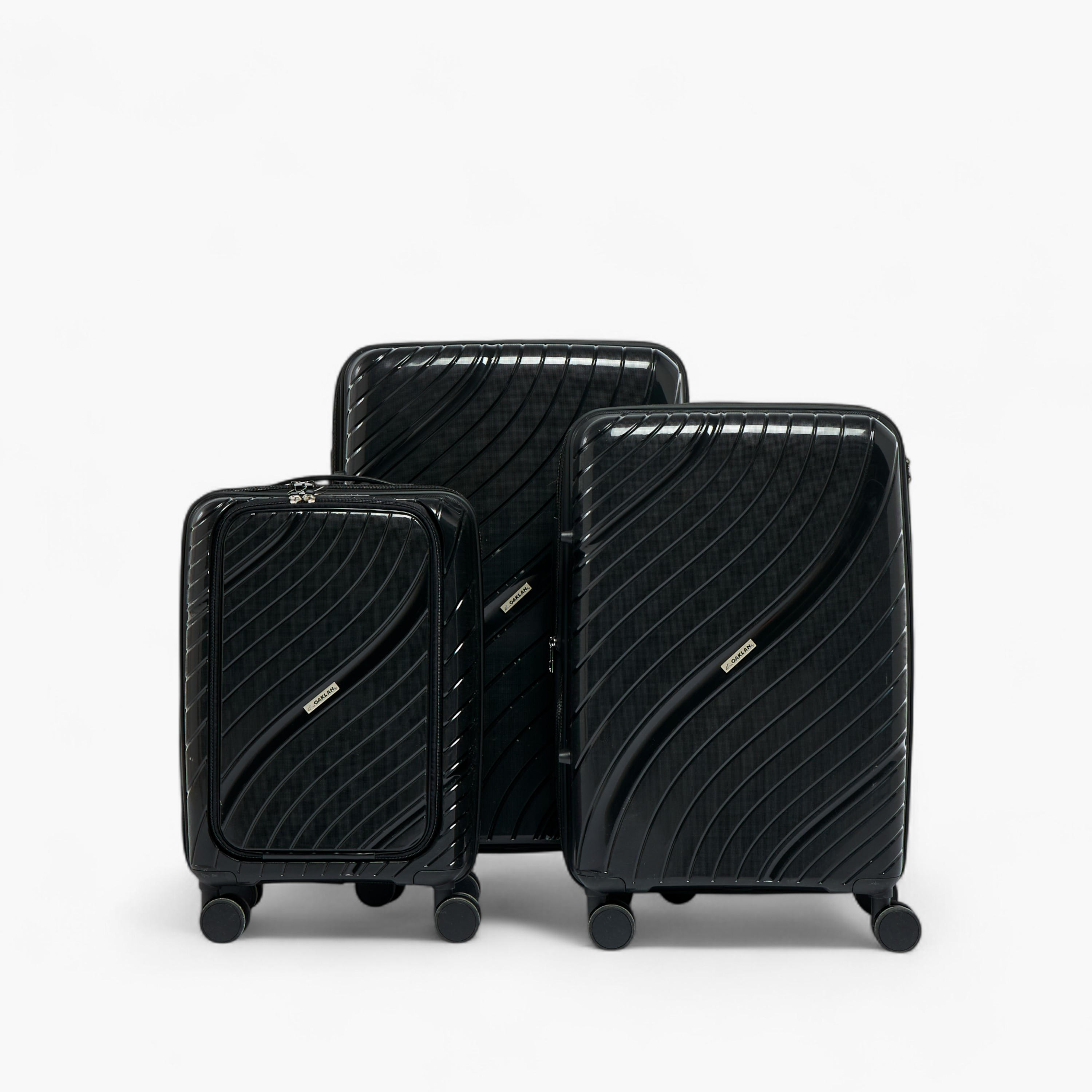 Oaklan by Shoexpress Textured Hardcase Trolley Bag with Retractable Handle - 28 Inches Check-in Bag-travel-luggagesandbags-luggage-image-8