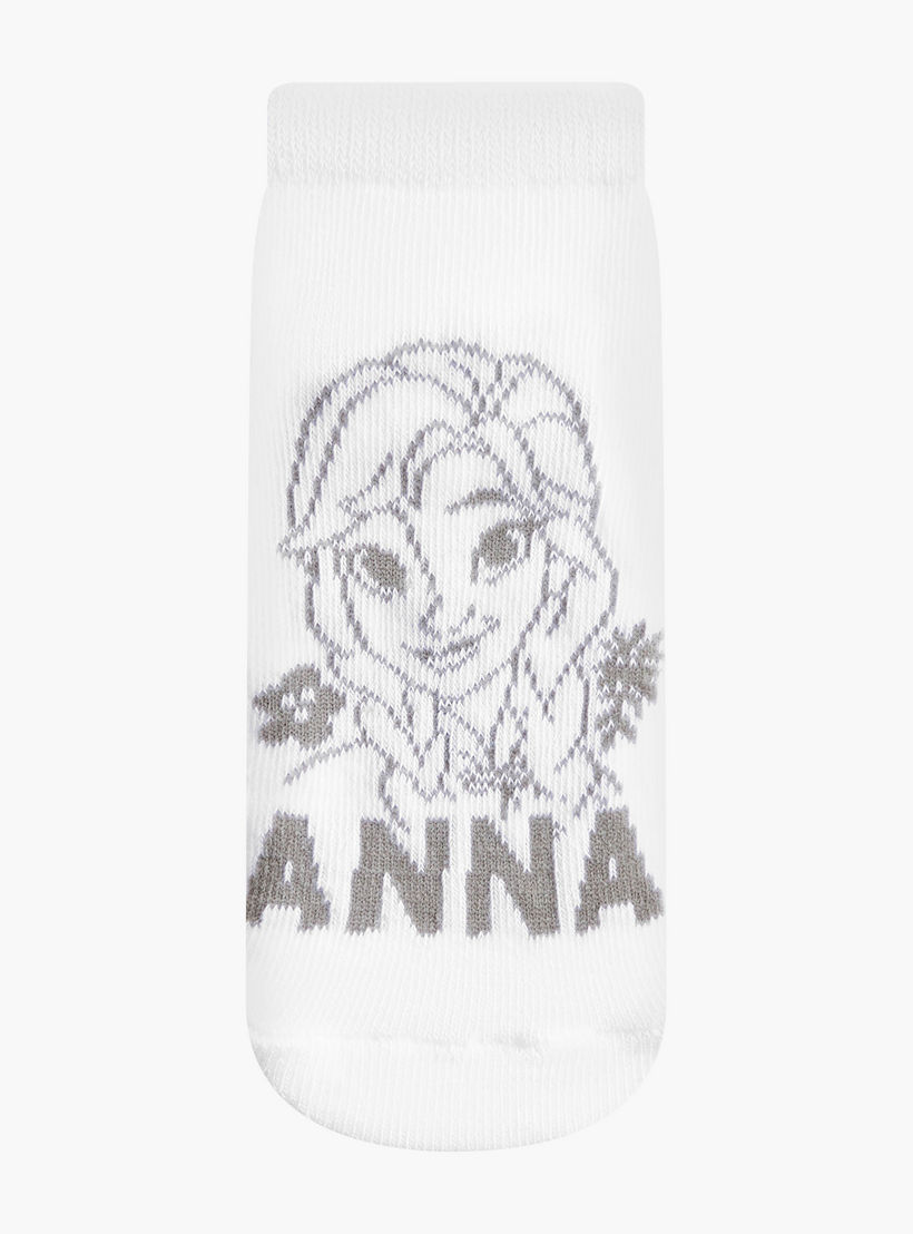 Disney Frozen Print Ankle Length Socks - Set of 3-girls-accessories-socks-image-2