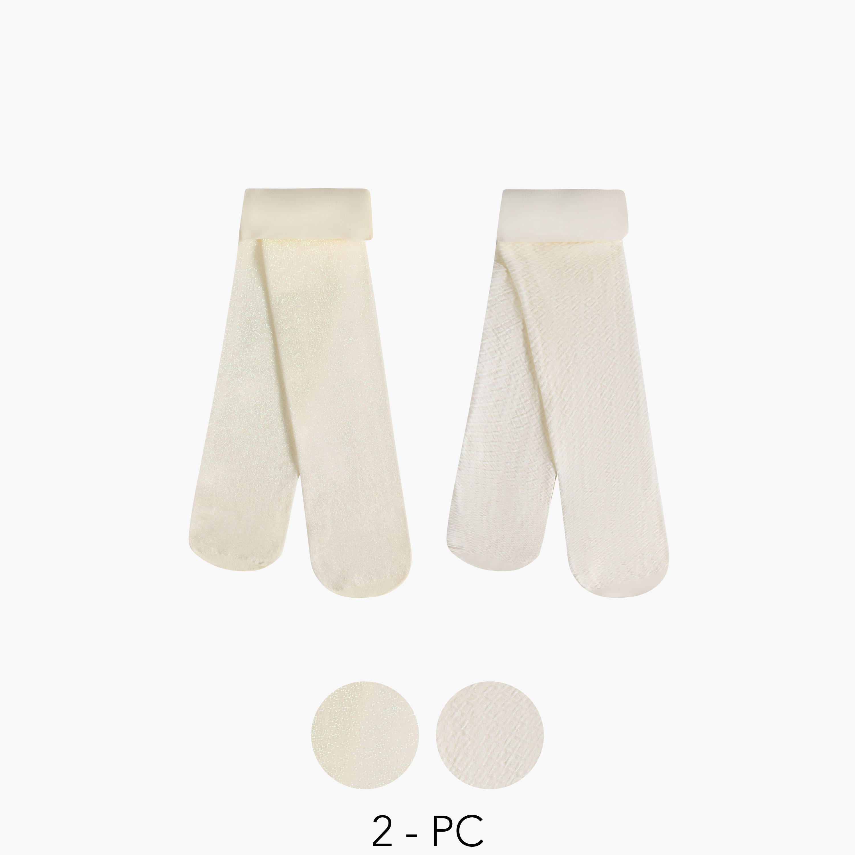 سروايل تحتانية بحزام خصر مطاطي قطعتين للبنات من سيليست-girls-accessories-socks-image-1