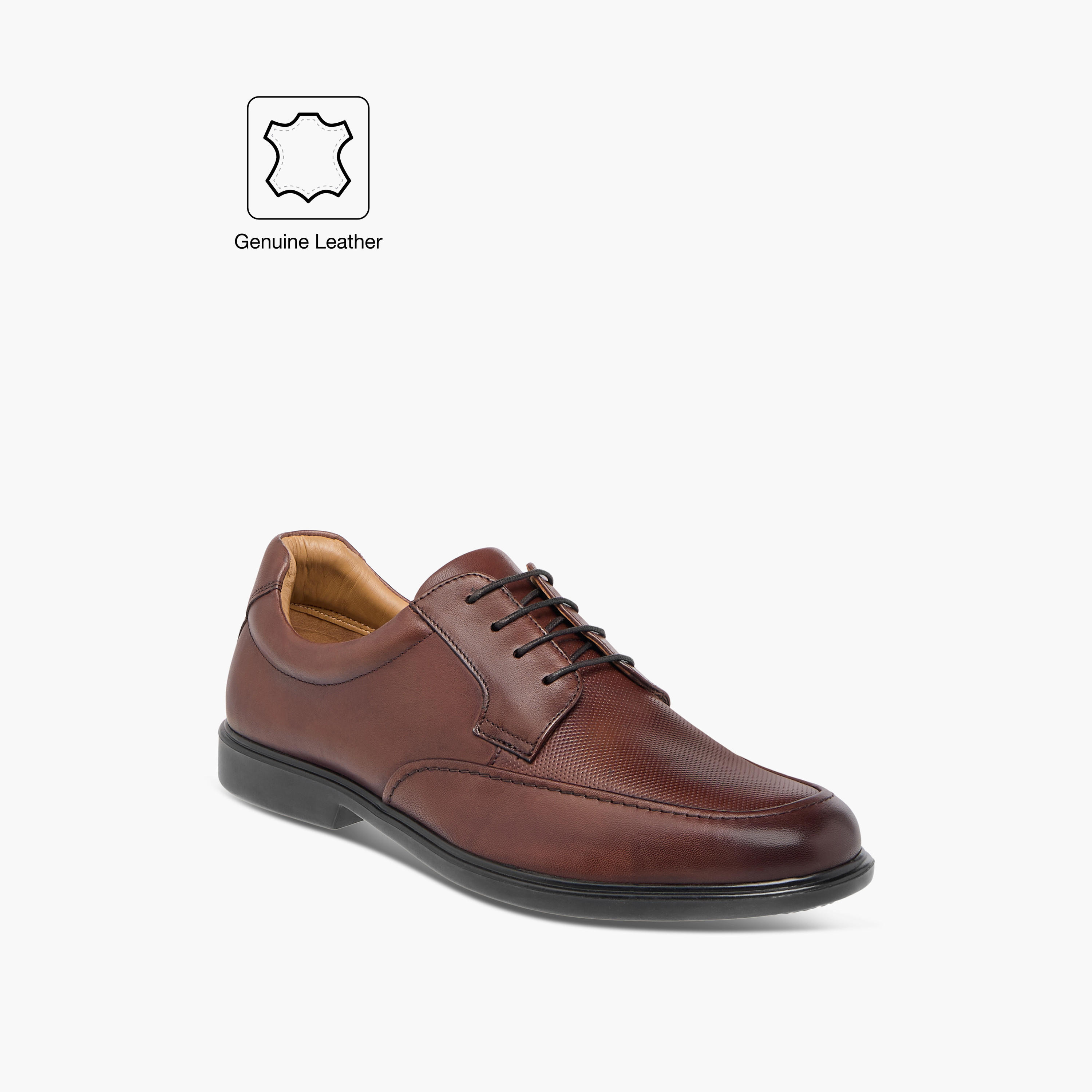حذاء ديربي جلد بارز الملمس برباط إغلاق للرجال من دوتشيني-men-shoes-formalshoes-image-2